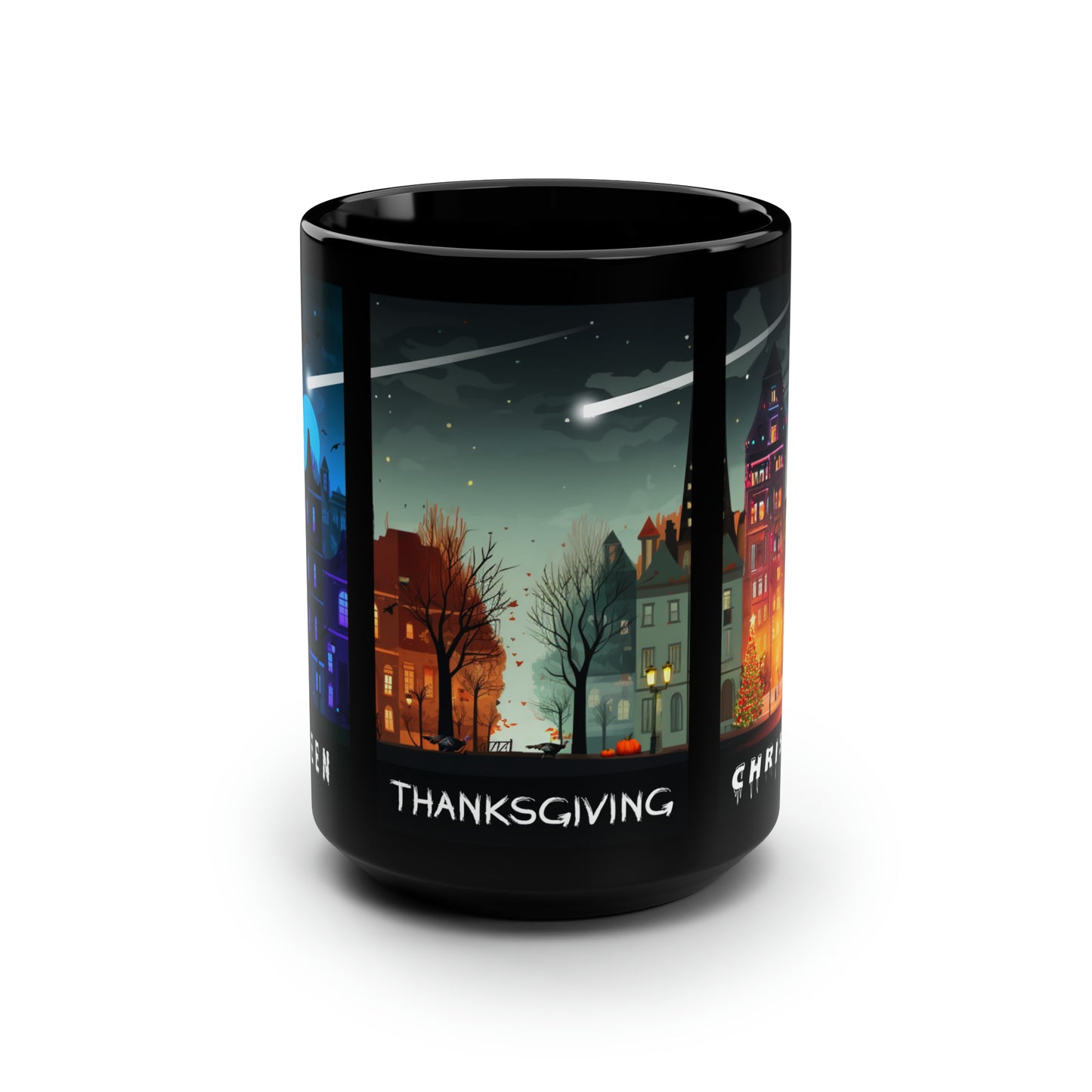 Halloween Mug, Thanksgiving Mug, Christmas Mug, Holiday Coffee Mug, Fall Mug, October Mug, November Mug, December Mug, Holiday Gift Idea