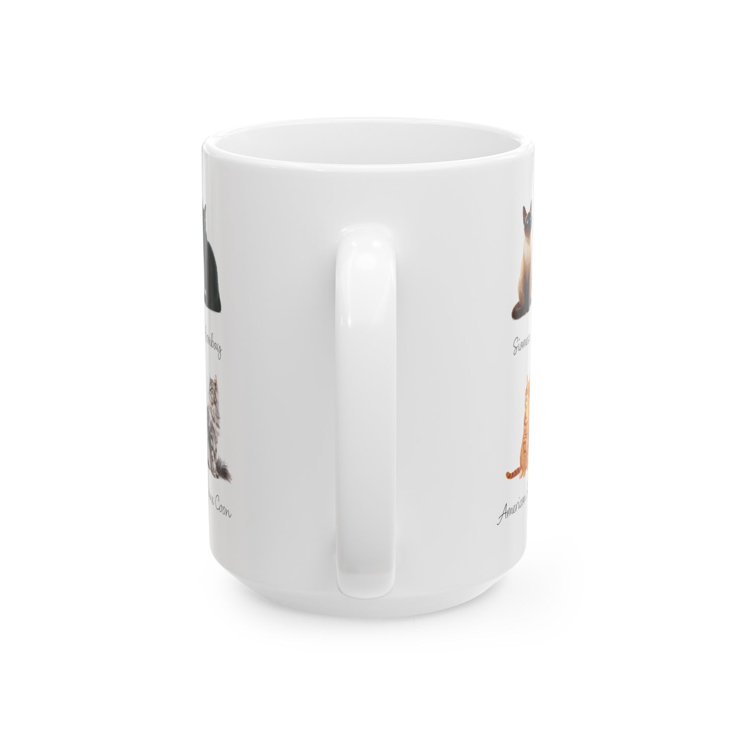 Cat Coffee Mug, Cat Breed Mug, Cat Lover Mug, Cat Drawing Mug, Kitten Tea Cup, House Warming gift, Cat Home Decor, Birthday Gift