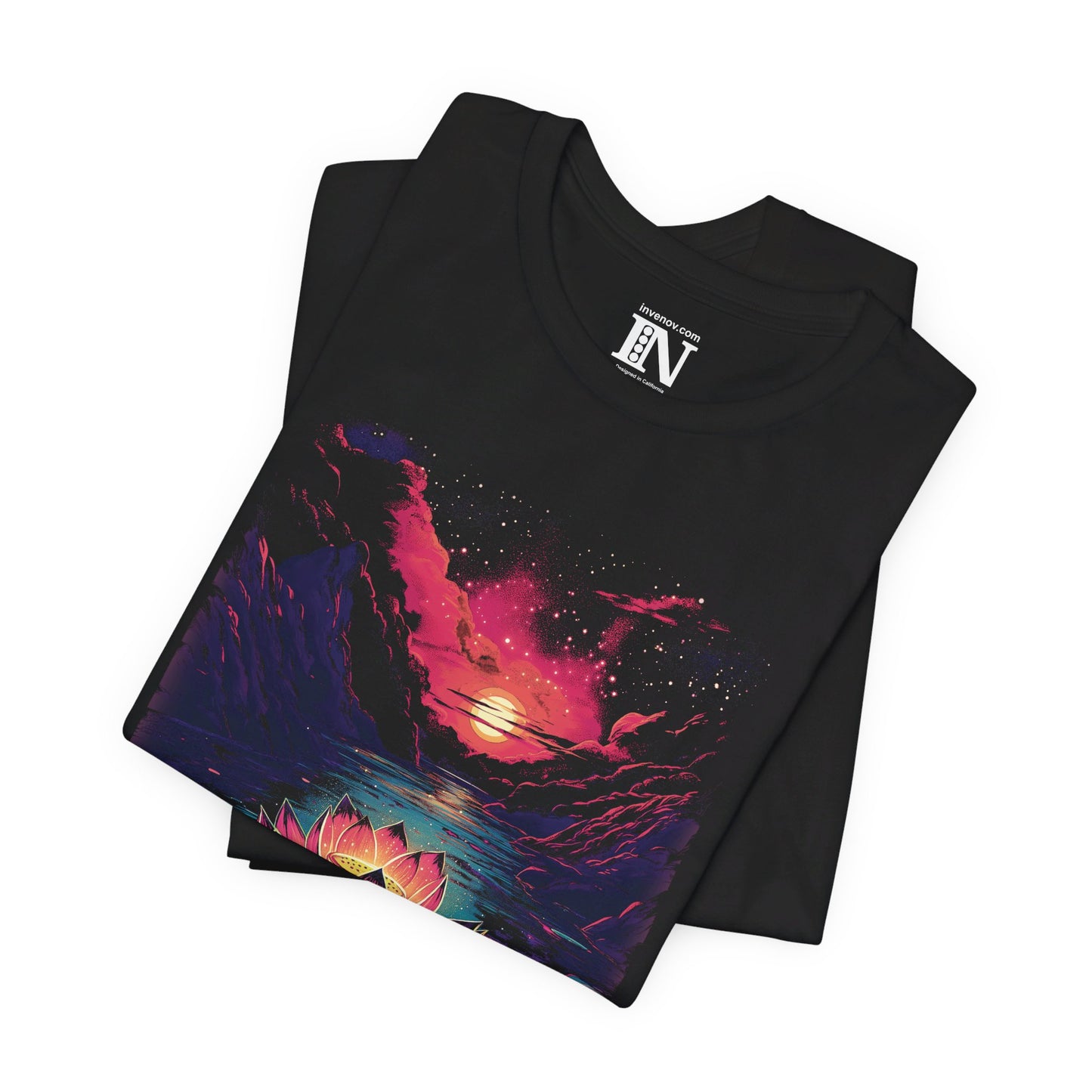 Yoga Shirt, Lotus Flower Shirt, Celestial Lotus Shirt, Abstract Lotus Flower Shirt, Graphic Tee, Meditation Shirt, Lotus Spiritual Shirt