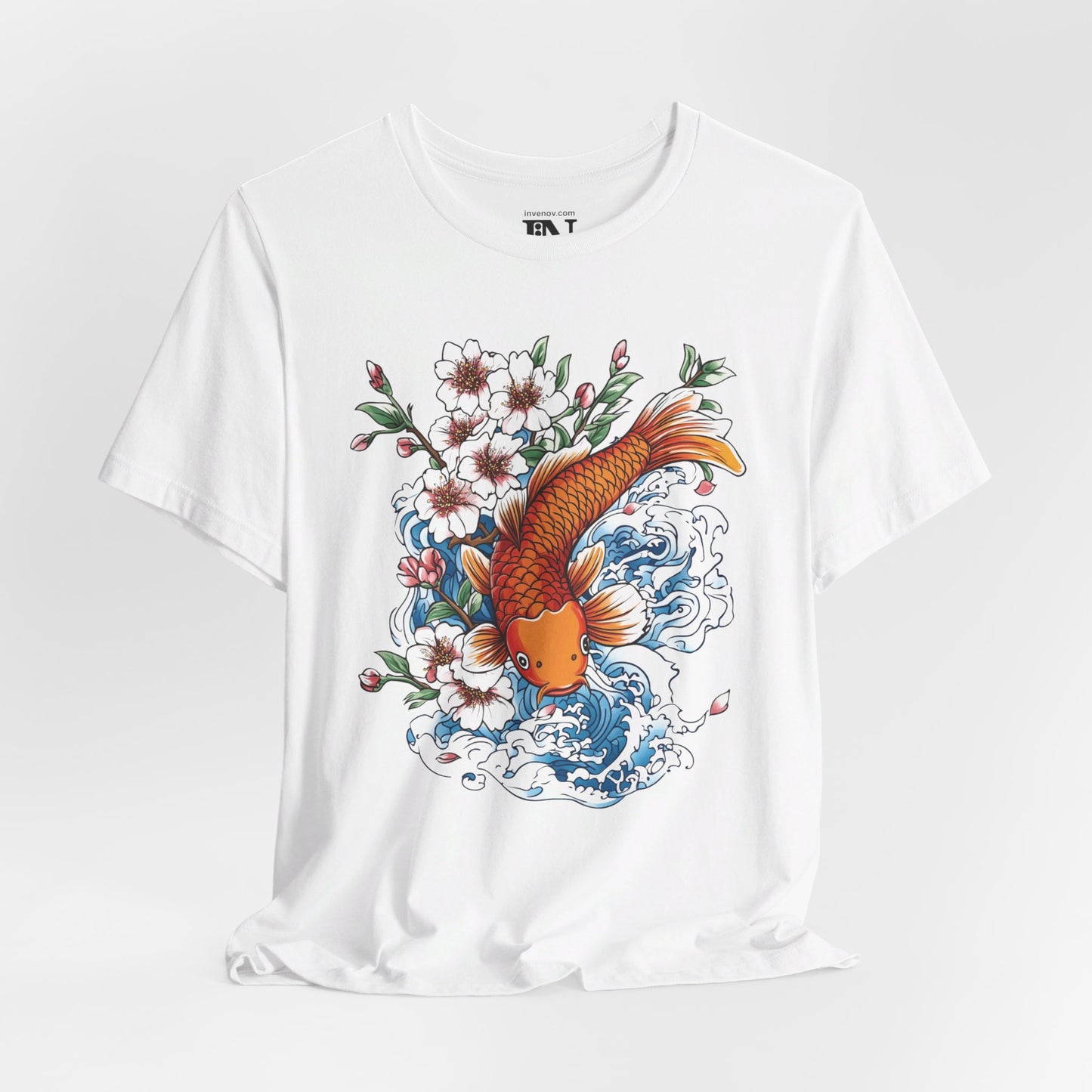 Koi Fish Shirt, Cherry Blossom Shirt, Pond Fish Shirt, Sakura Tree Shirt, Aquarium TShirt, Fish Lover Gift, Aesthetic Shirt, Gold Fish Tee