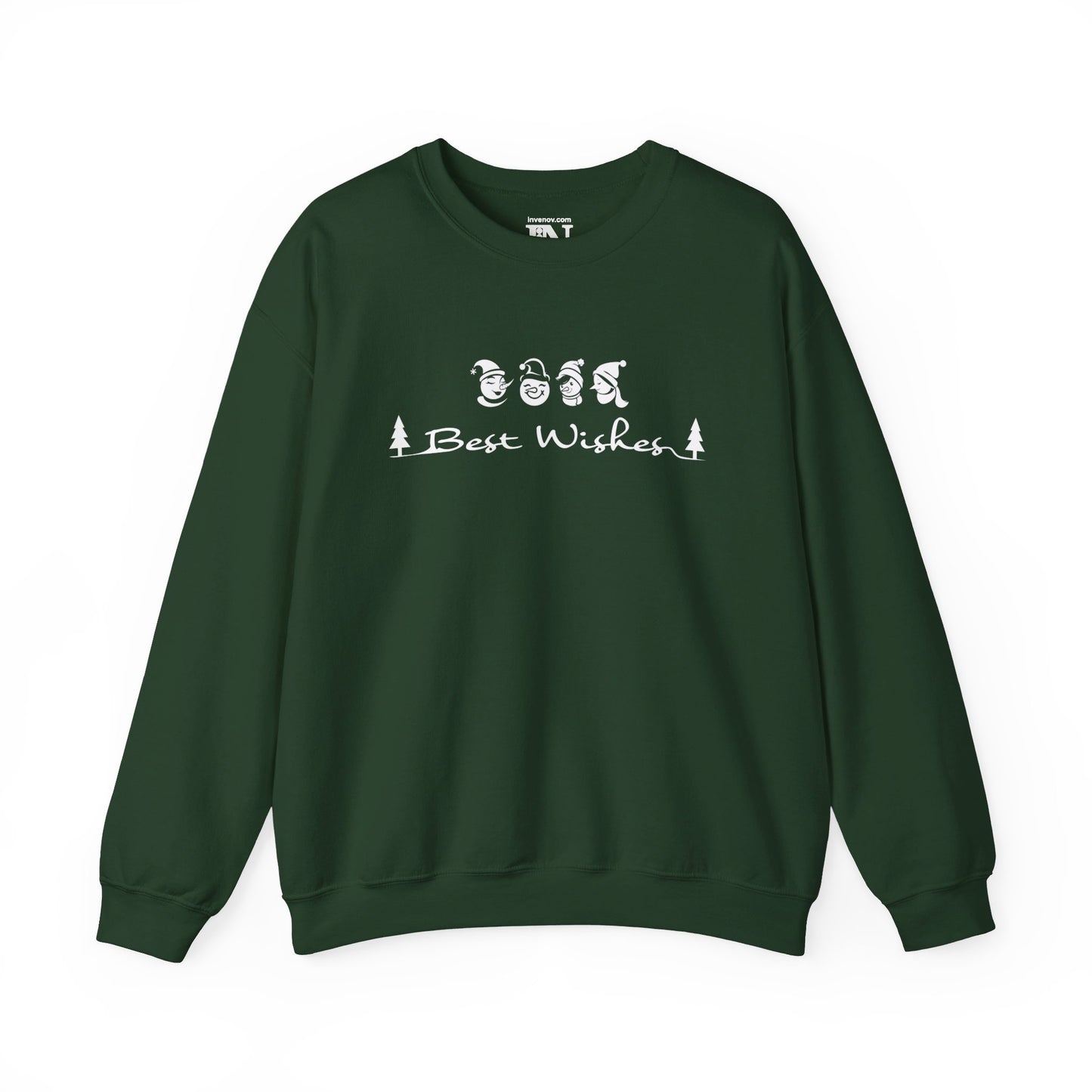 Christmas Snowman sweatshirt, Cute Snowman Sweater, Best Wishes Sweatshirt, Xmas Sweater, Christmas Gift Idea, Winter Sweater, Gift for her