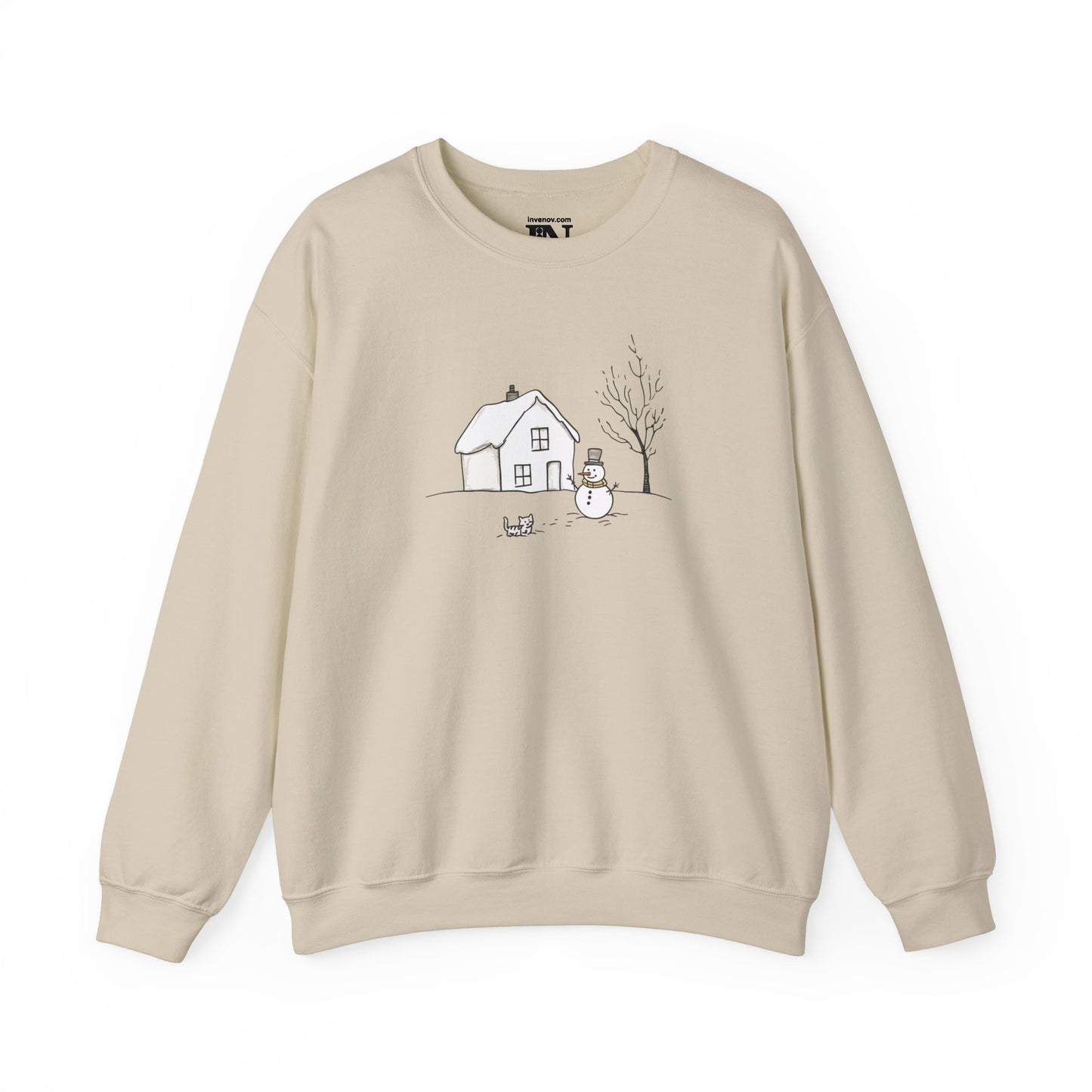 Christmas Sweatshirt, Christmas Tree Sweater, Christmas Snowman Sweatshirt, Christmas Cat, Xmas Gifts, Women Sweatshirt, Christmas Crewneck
