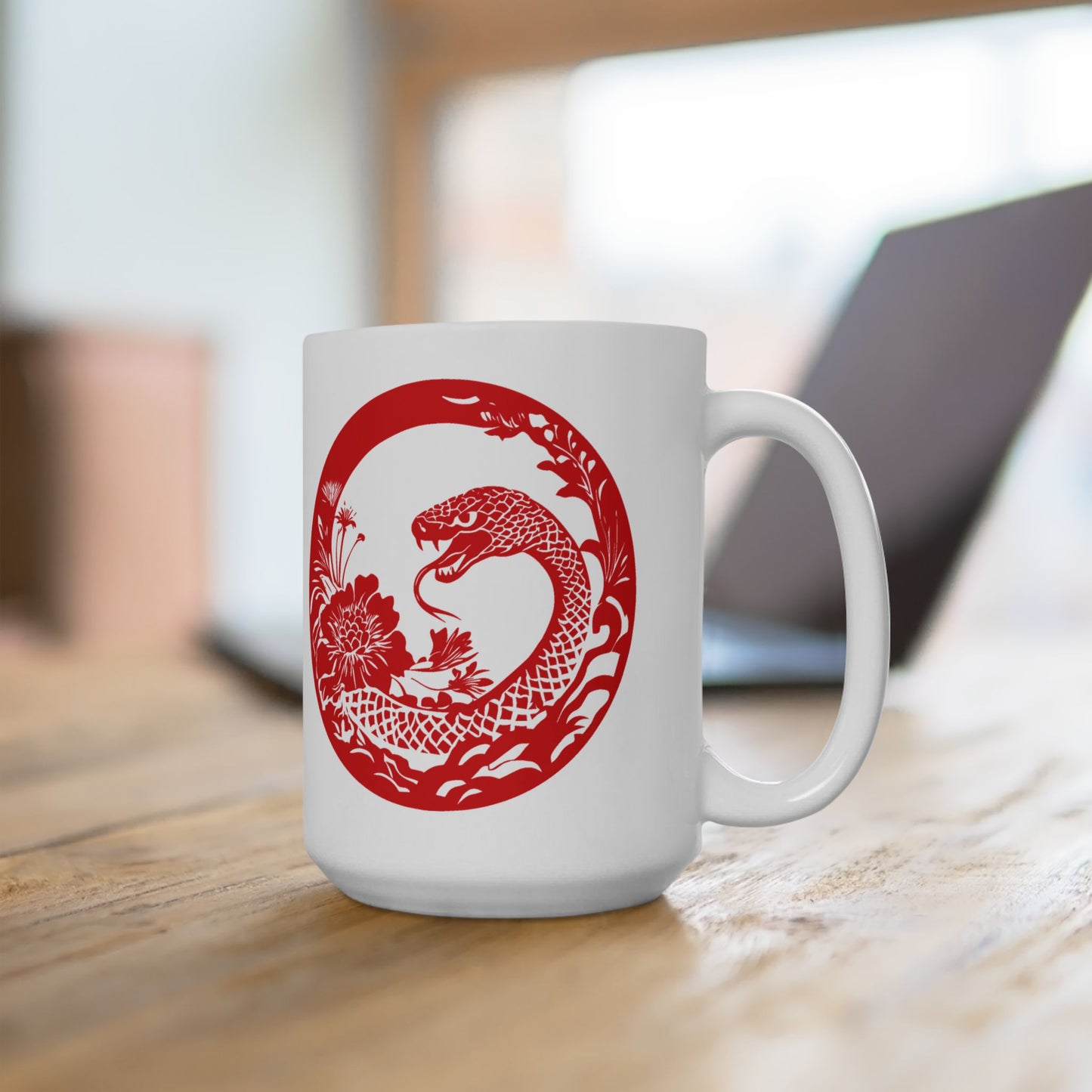 Chinese New Year Mug, 2025 CNY Mug, Red Snake Mug, Year of the Snake Mug, Lunar New Year Mug, 2025 Lunar Year Gift, Chinese New Year Cup