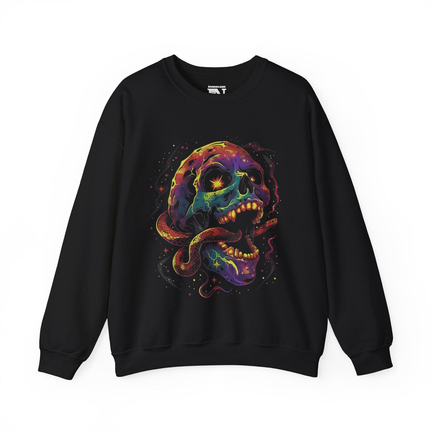 Skull Snake Sweatshirt, Halloween Snake Sweatshirt, Halloween Skull Sweater, Scary Skull Sweater, Spooky Skull Sweater, Halloween Skeleton