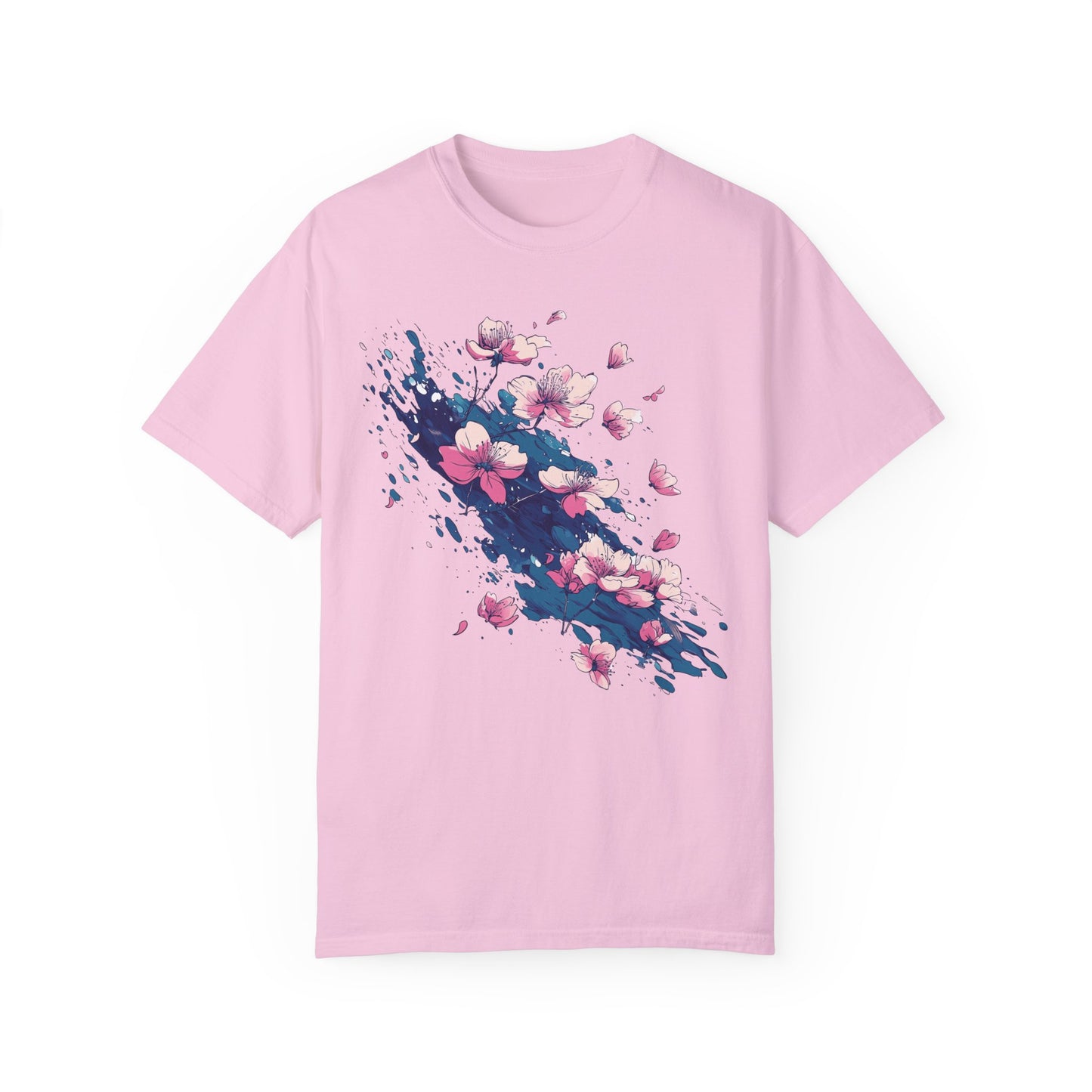 Comfort Colors Cherry Blossom T-shirt, Floral Spring Tee, Abstract Sakura Flower Shirt, Nature Lover Gift, Modern Artistic Clothing