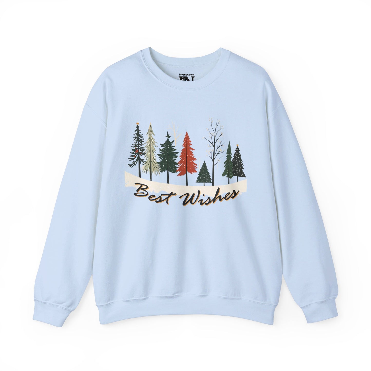 Christmas Tree sweatshirt, Pine Tree Sweater, Best Wishes Sweatshirt, Xmas Sweater, Christmas Gift Idea, Winter Sweater, Gift for her