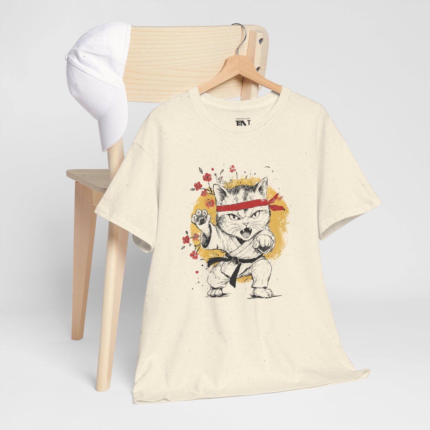 Karate Cat Martial Arts T-Shirt, Cat Lover Gift, Funny Cat Shirt, Martial Arts Enthusiast, Funny Karate Shirt, Cute Cat Tee
