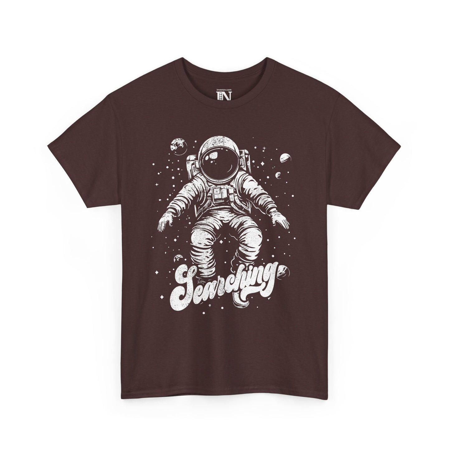 Space Explorer Graphic Tee, Astronaut Graphic T-Shirt, Cosmic Theme Shirt, Searching Space, Unisex Heavy Cotton Tee, Space Enthusiast Gift