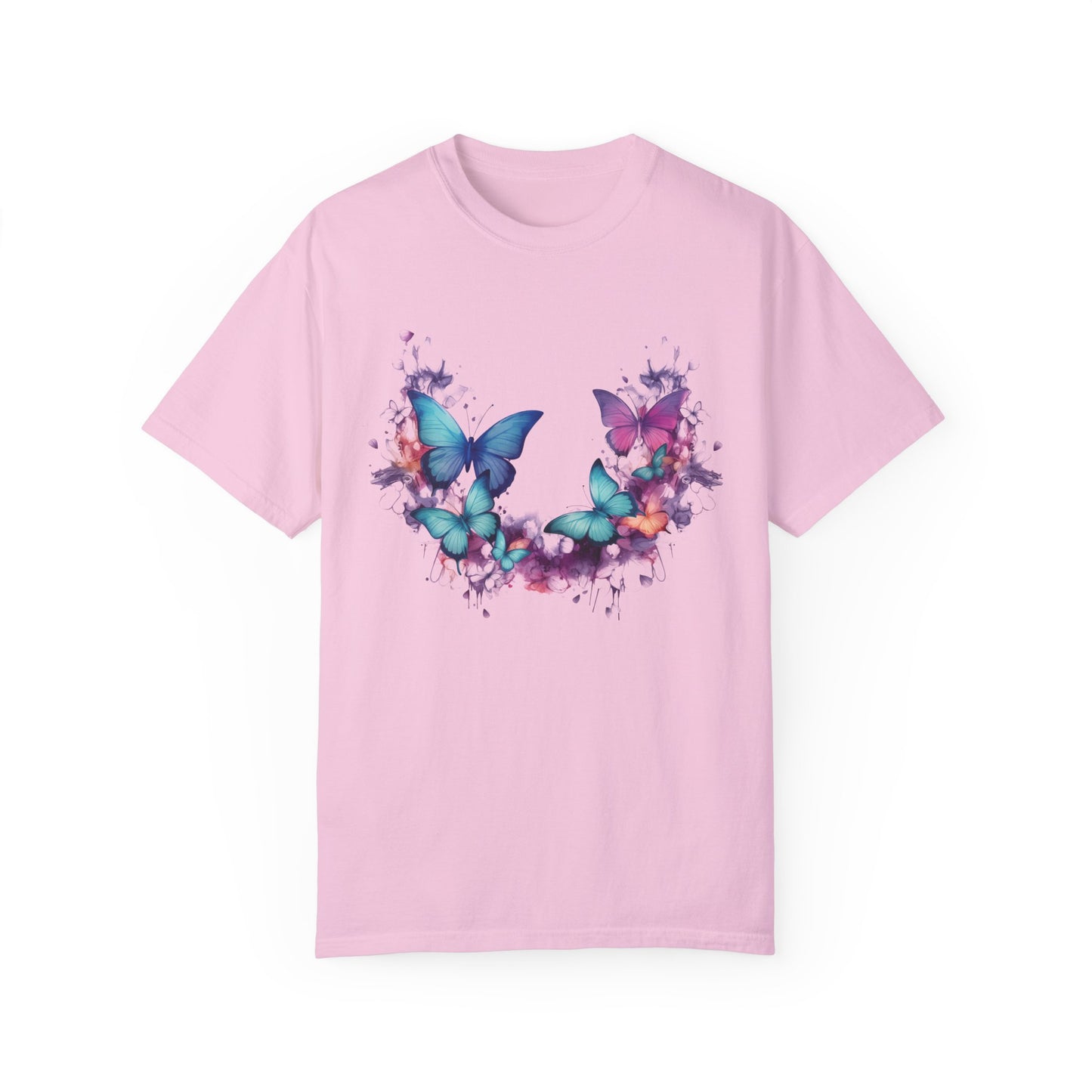 Butterfly Shirt,  Butterflies Tshirt, Water Color Style, Nature Lover T-Shirt, Comfort Colors Tee, Gift For Her, Colorful Butterfly Shirt