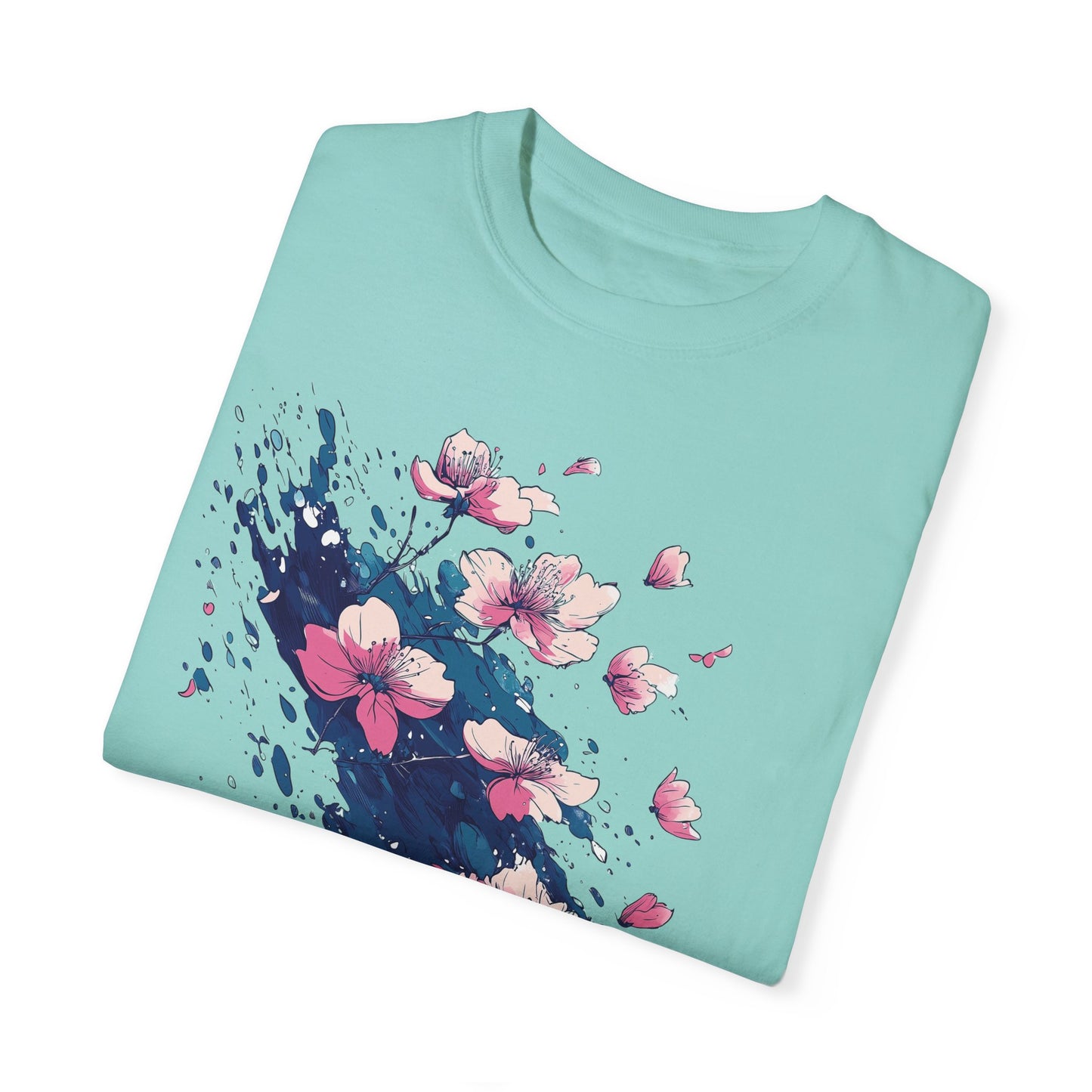 Comfort Colors Cherry Blossom T-shirt, Floral Spring Tee, Abstract Sakura Flower Shirt, Nature Lover Gift, Modern Artistic Clothing