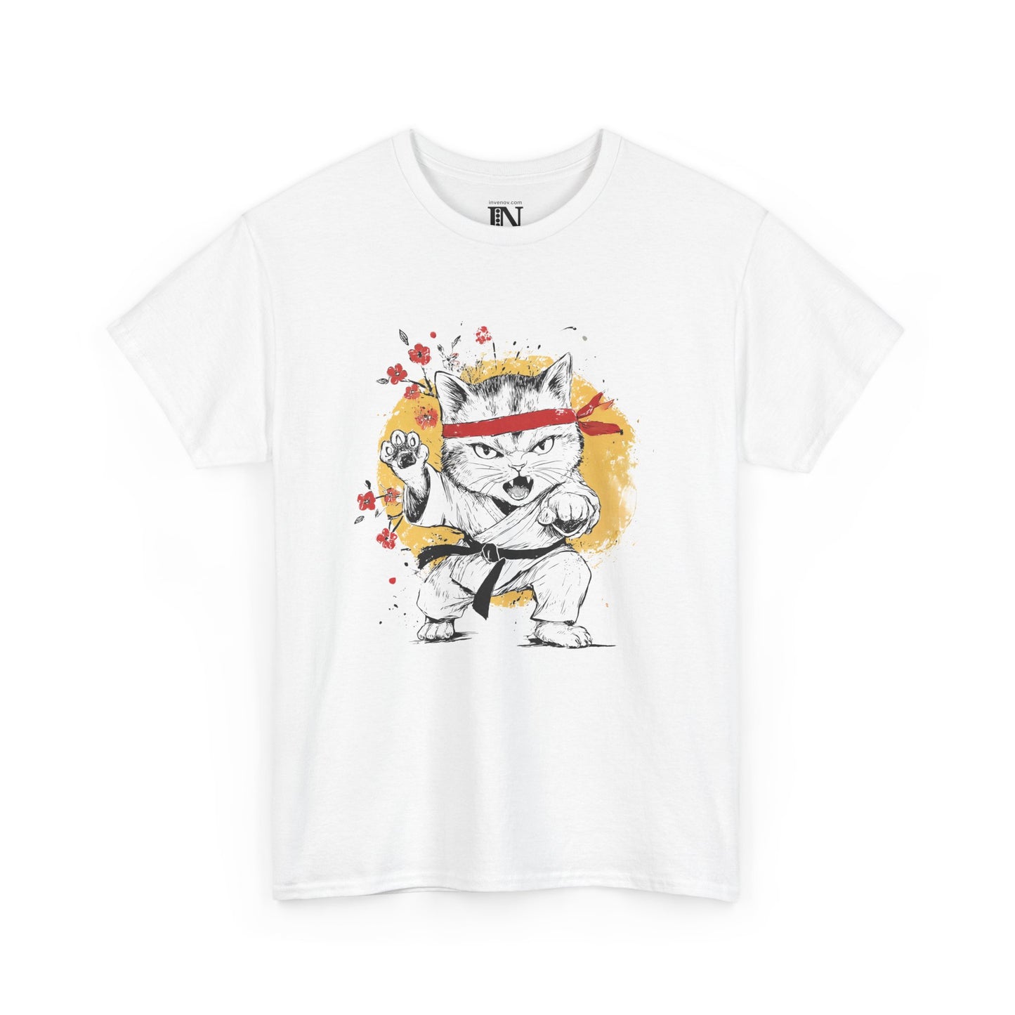 Karate Cat Martial Arts T-Shirt, Cat Lover Gift, Funny Cat Shirt, Martial Arts Enthusiast, Funny Karate Shirt, Cute Cat Tee