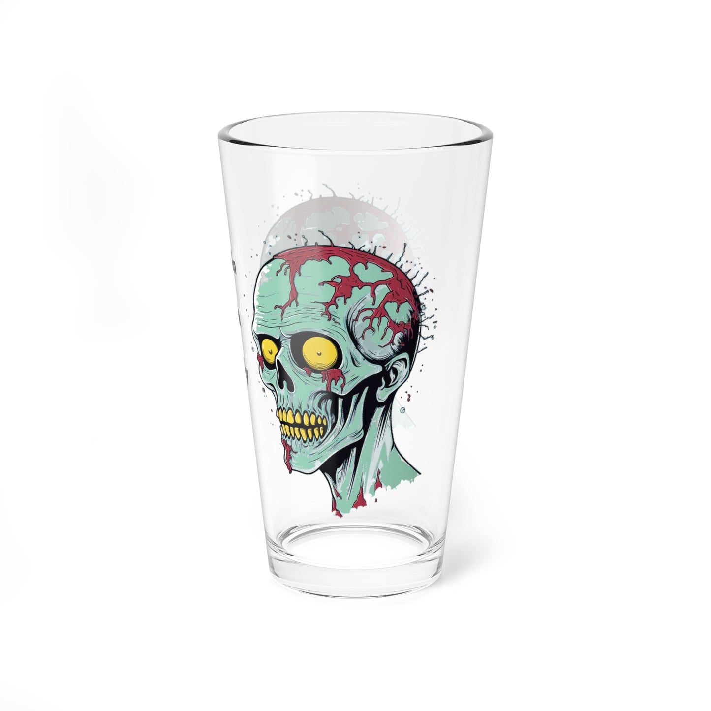 Skull Mixing Glass, Zombie Drinking Glass, Skull Beer Glass, We can Drink All Day Glass, St Patrick's Day Gift, Gift for Drinker