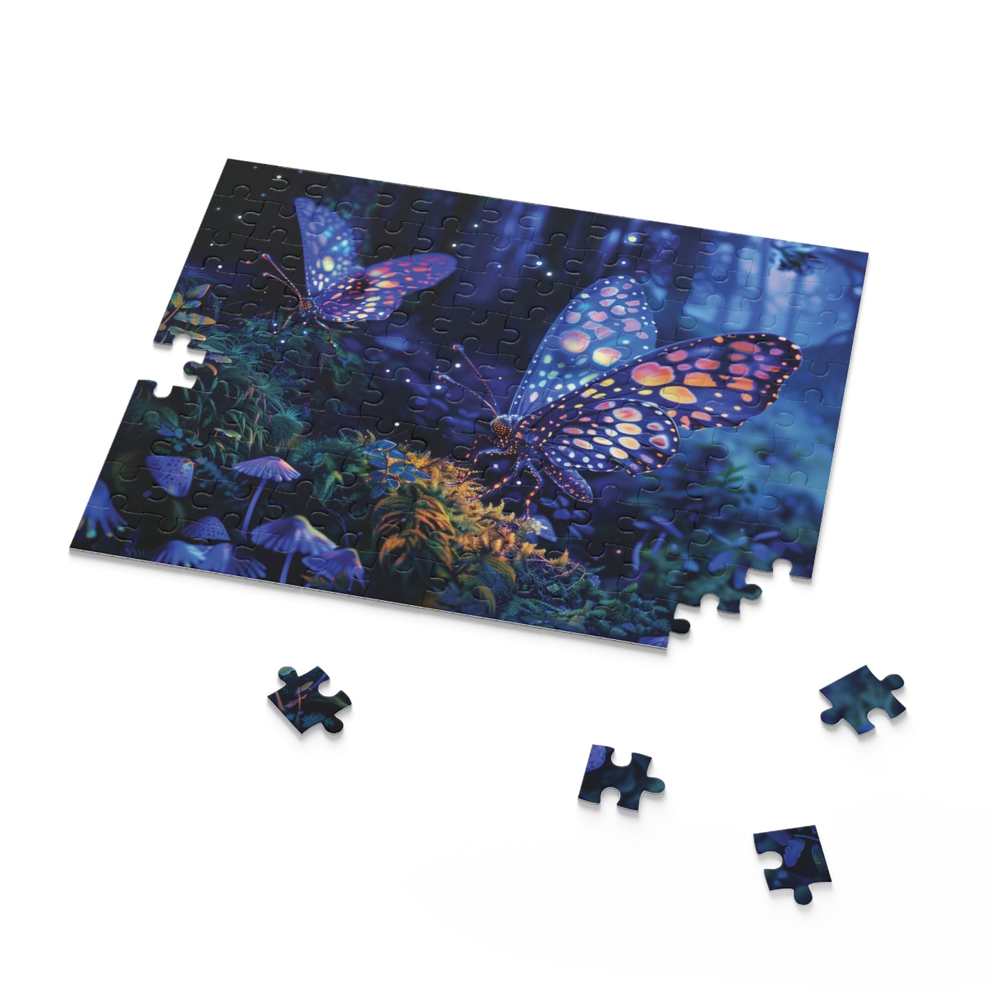 Butterfly Puzzle, Moth Jigsaw Puzzle, Beautiful Painting Puzzle, Artistic Puzzle, 120 pieces, 252 pieces, 500 pieces, Family Game