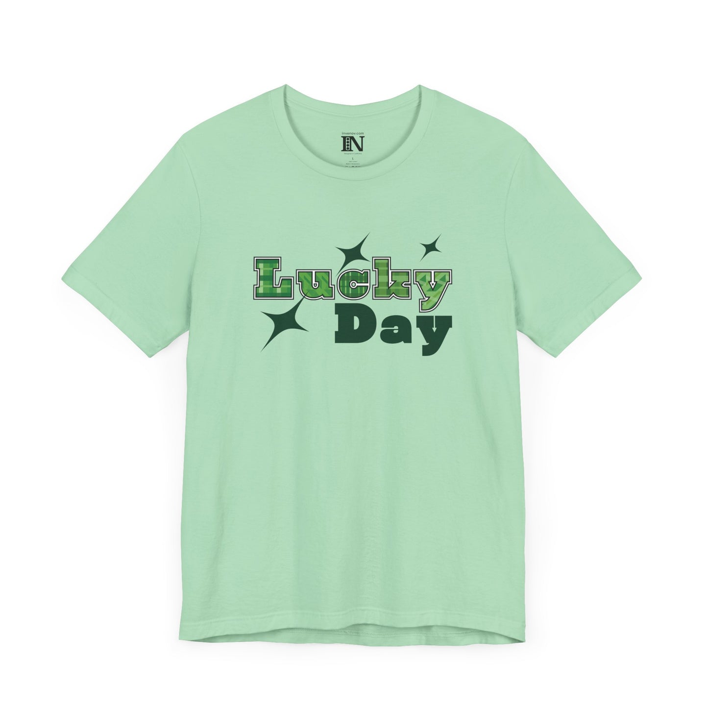 Lucky Day T-Shirt, St Patrick's Day Tee, Lucky Star Shirt, Fortune Shirt, Positive Vibes Top, Sparkling Star Accent Clothing