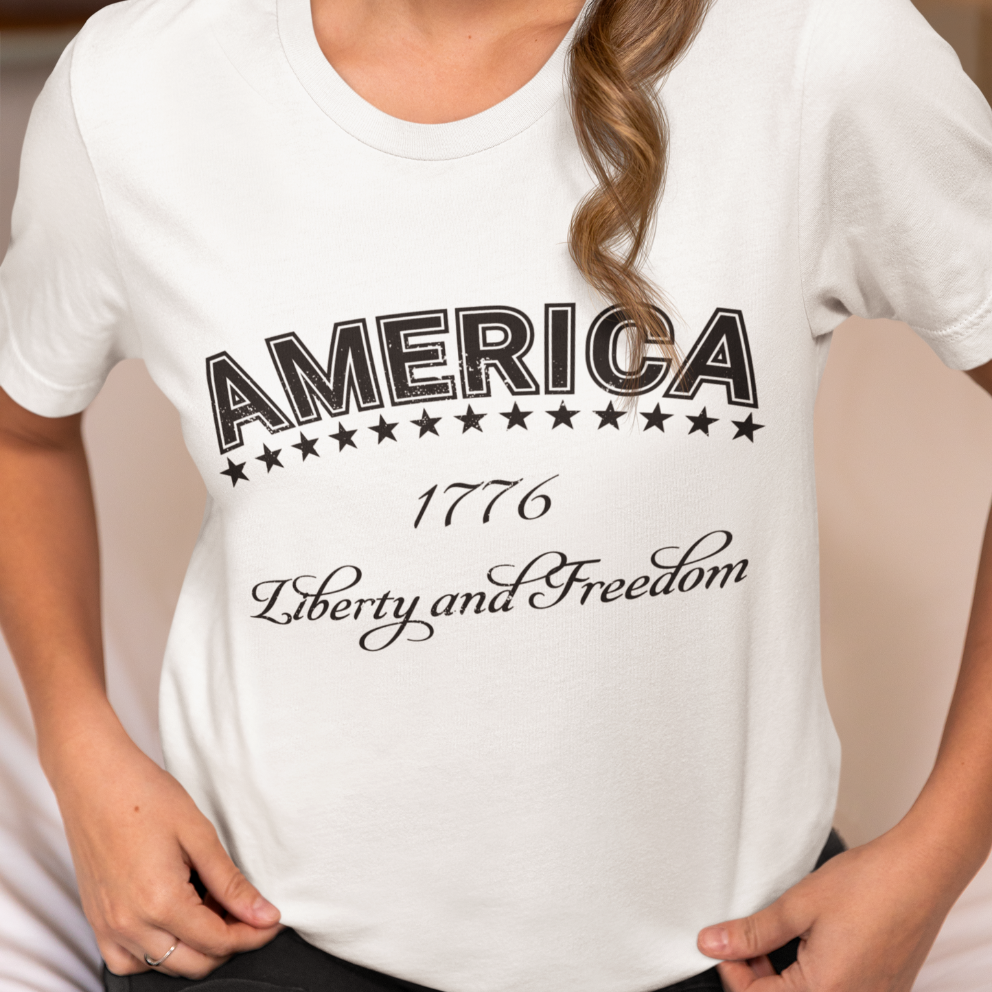 Liberty and Freedom Shirt, July 4th Shirt, Independence Day Shirt, Patriotic Shirt, American Shirt, USA Shirt, America T-Shirt, July 4 Shirt