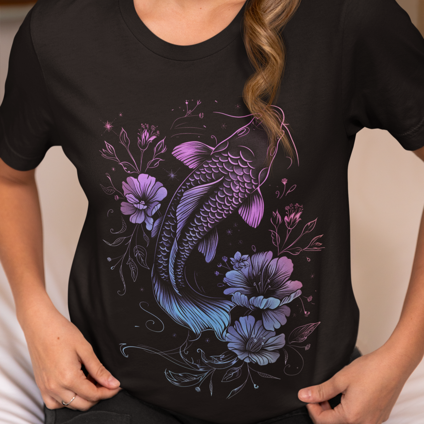 Koi Fish Shirt Japanese Style Shirt Fresh Water Aquatic Life TShirt Aquarium TShirt Fish Lover Gift Aesthetic Shirt Gold Fish Shirt