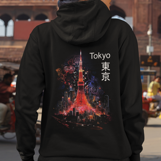 Tokyo Hoodie, Tokyo Tower Sweatshirt, Japanese Sweater, Travel to Japan Hoodie, Visit Japan Hoodie, Japan Lover Hoodie, Gift for Her