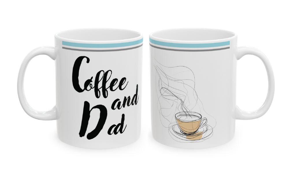 Father's Day Mug, Father Coffee Mug, Coffee and Dad Mug, Dad Tea Cup, Father's Day Gift, Gift for him, Dad Birthday Gift