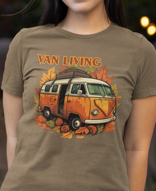 Van Living Shirt, Camping TShirt, Adventure T-Shirt, Autumn Shirt, Fall Shirt, Thanksgiving Shirt, Thanksgiving Gift,