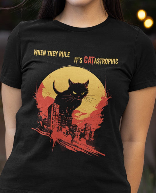Cat Conquering World Shirt, Funny Cat Shirt, Cat Owner Shirt, Cat Shirt, Cat Lover Shirt, Pet Lover Gift, Cat Joke Shirt, Cat Monster Shirt