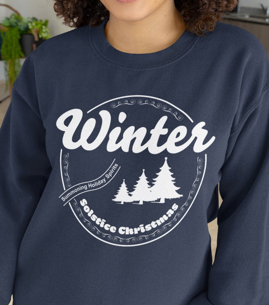 Winter Solstice Christmas Sweatshirt, Christmas Sweatshirt, Winter Sweater, Solstice Christmas Logo Sweater, Christmas Gift Idea