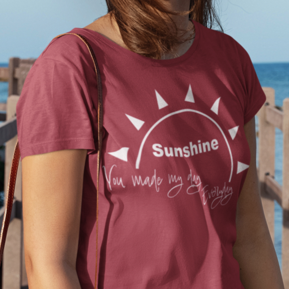 Sunshine T-Shirt, Sun Shirt, You are my sunshine shirt, You made my day tshirt, Summer Shirt, Good Vibe Shirt