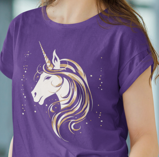 Unicorn Shirt, Unicorn Lover T-Shirt, Mythical Creature Tshirt, Unicorn Logo Shirt, Unicorn Head Shirt