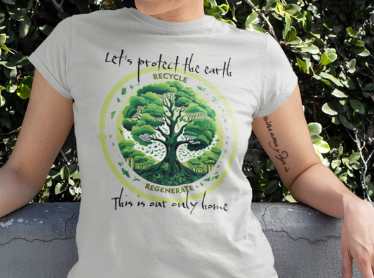 Recycle T- Shirt, Regenerate Shirt,  Earth Day Tshirt, Global Warming Shirt, Save the Earth, Climate Change, Environmental Protection Shirt