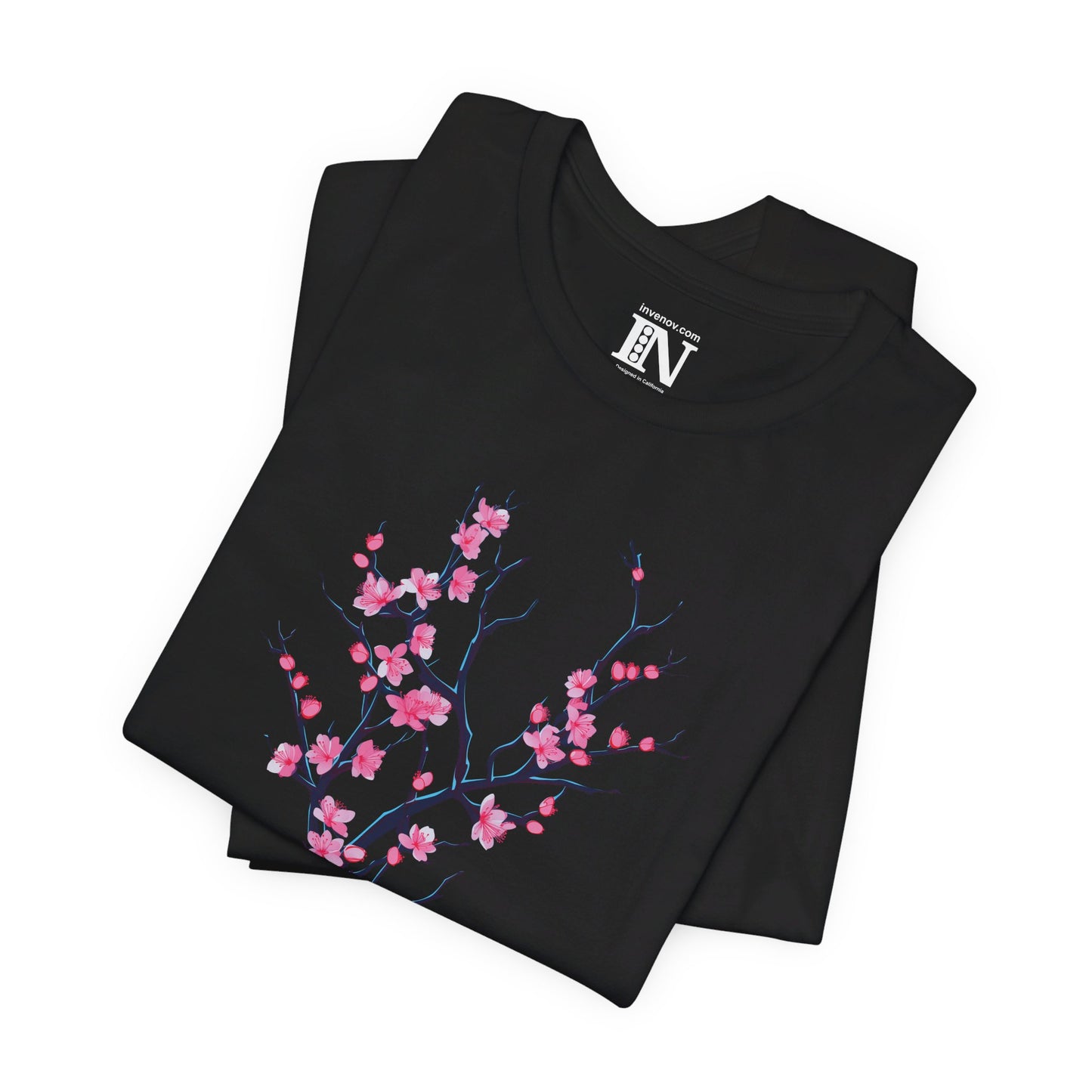 Cherry Blossom Shirt, Japan Shirt, Neon Sakura Tree Shirt, Japanese Flower Shirt, Spring Shirt, Botanical Shirt, Garden Shirt, Tree Shirt