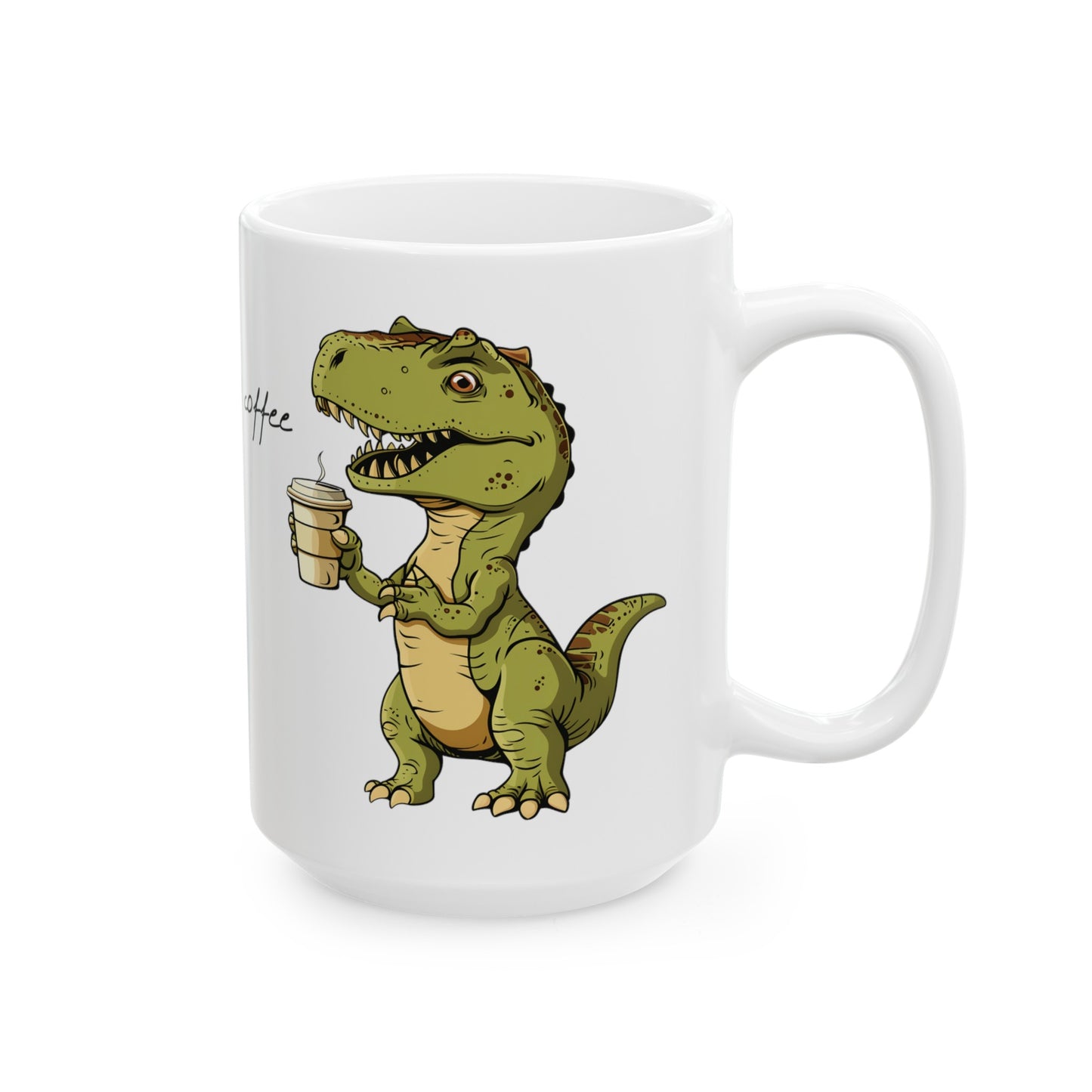 Dinosaur Mug, Funny Dinosaur Mug, Wish we had coffee mug, Dinosaur Lover Gift, dragon mug, house warming gift, Birthday Gift, Gift for him