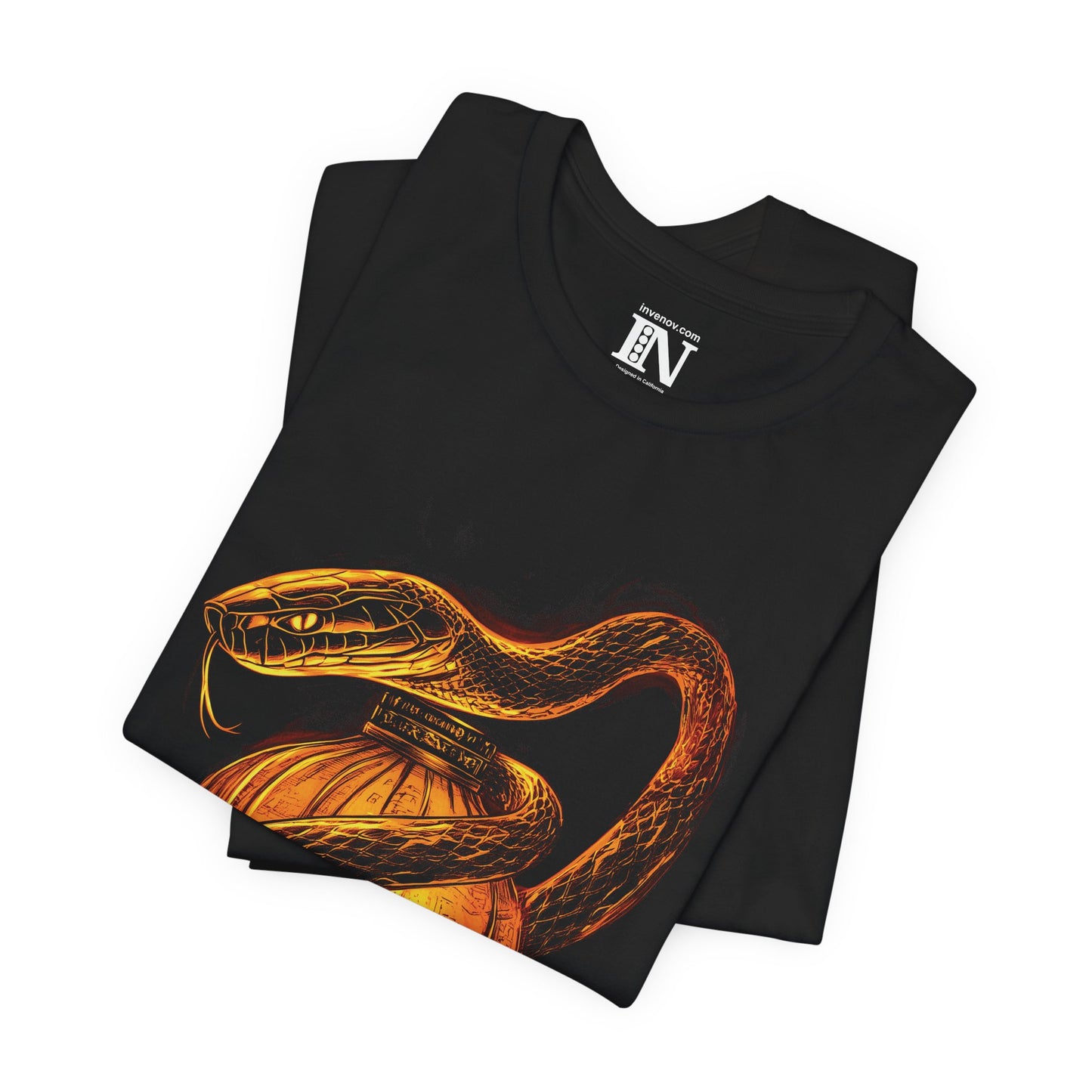 Snake Lantern Unisex Tee, Chinese New Year Shirt, Fierce Serpent T-Shirt, Festival Top, Lunar New Year Clothing, Mystique Reptile Tee