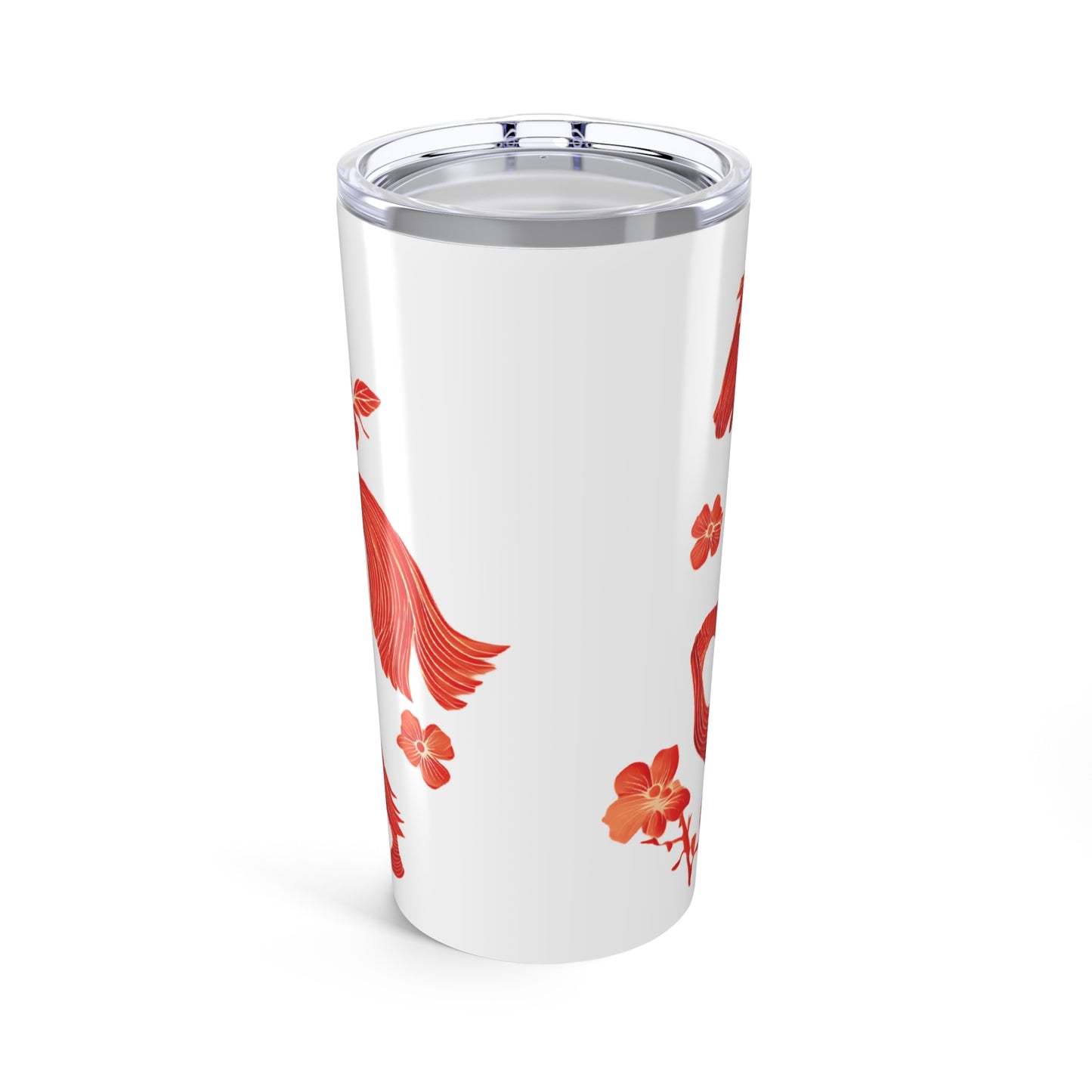 Year of the Horse 2026 Tumbler, Chinese New Year Gift, Red Zodiac Horse Travel Mug, Lunar New Year Cup, Floral Equestrian Insulated Tumbler