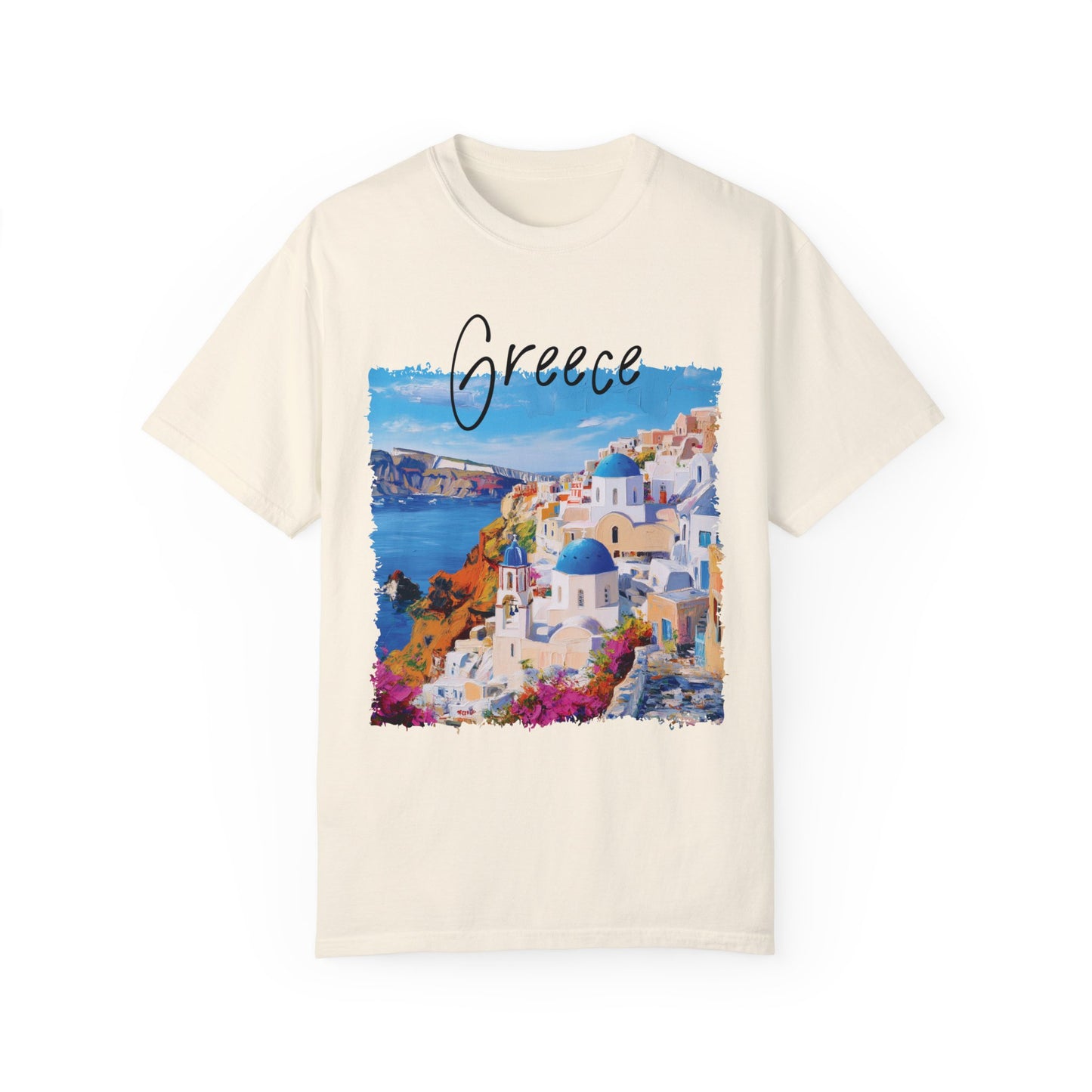 Comfort Colors Greece Shirt, Travel Santorini Shirt, Santorini Vacation Shirt, I Love Greece Tee, Greece Family Trip, Greece Painting Shirt