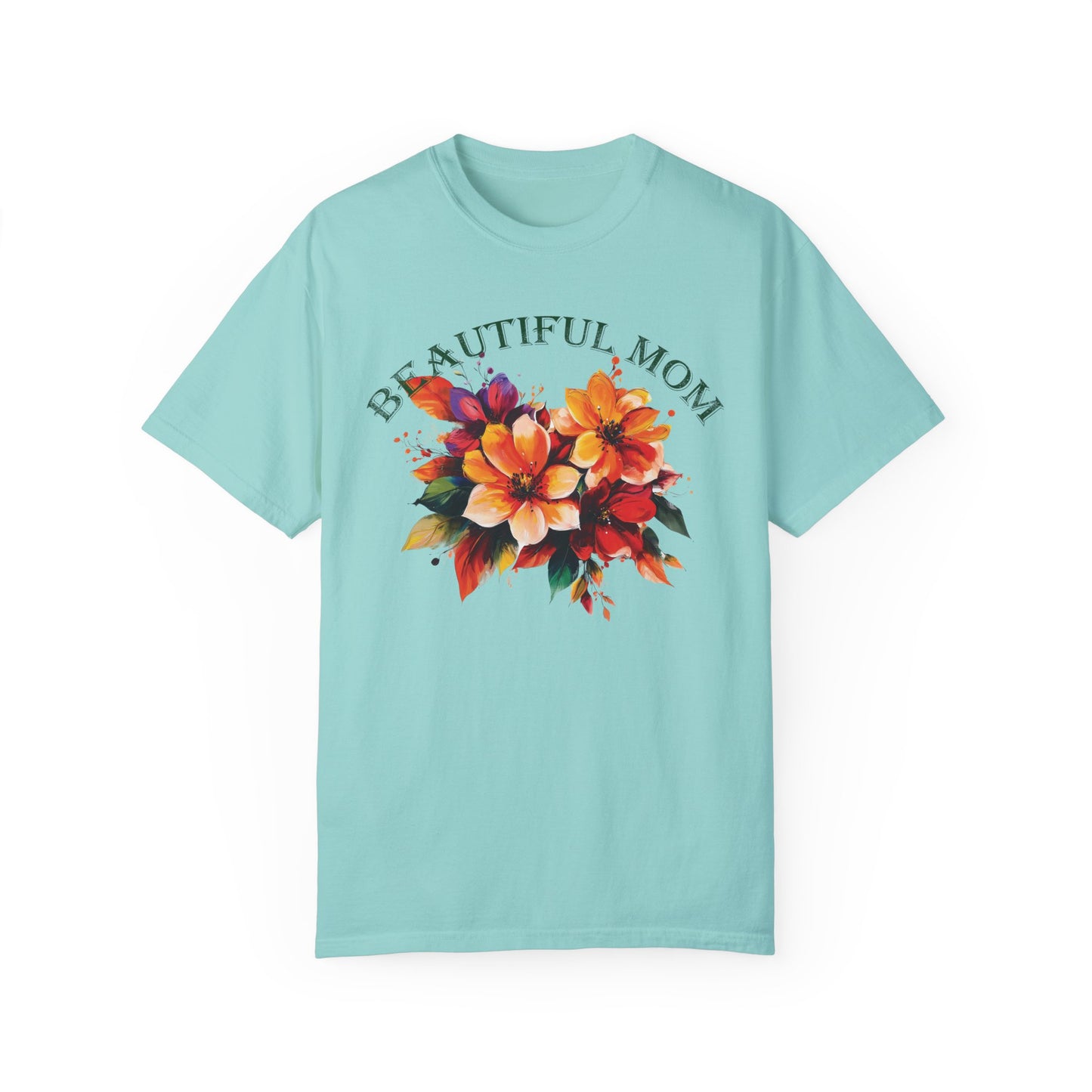 Comfort Colors Mother's Day Gift, Beautiful Mom T-shirt, Floral Design Tee, Gift for Her, Mothers Day Shirt, Mother Flower Shirt