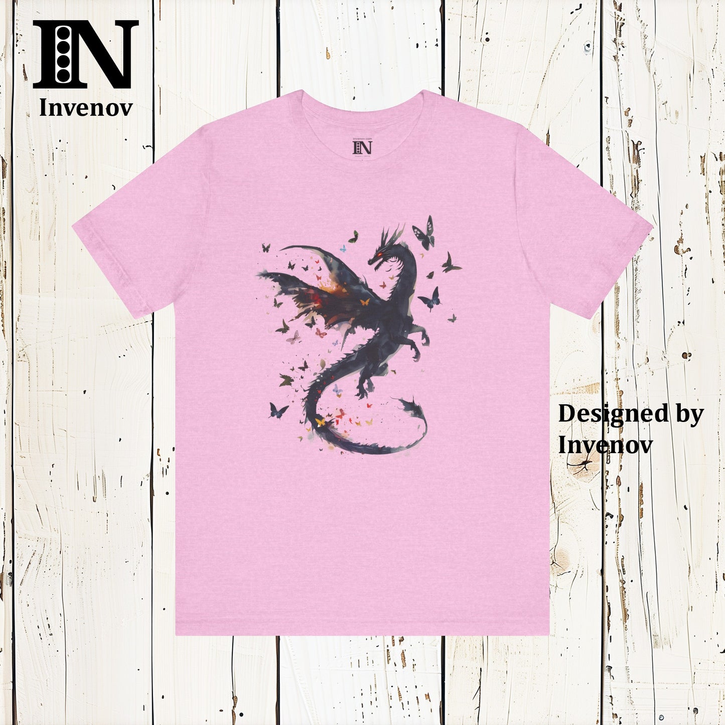 Dragon Butterfly Shirt, Dragon Lover Shirt, Butterfly Lover Shirt, Flying Dragon Shirt, Dancing Dragon Shirt, Fantasy Dragon Shirt