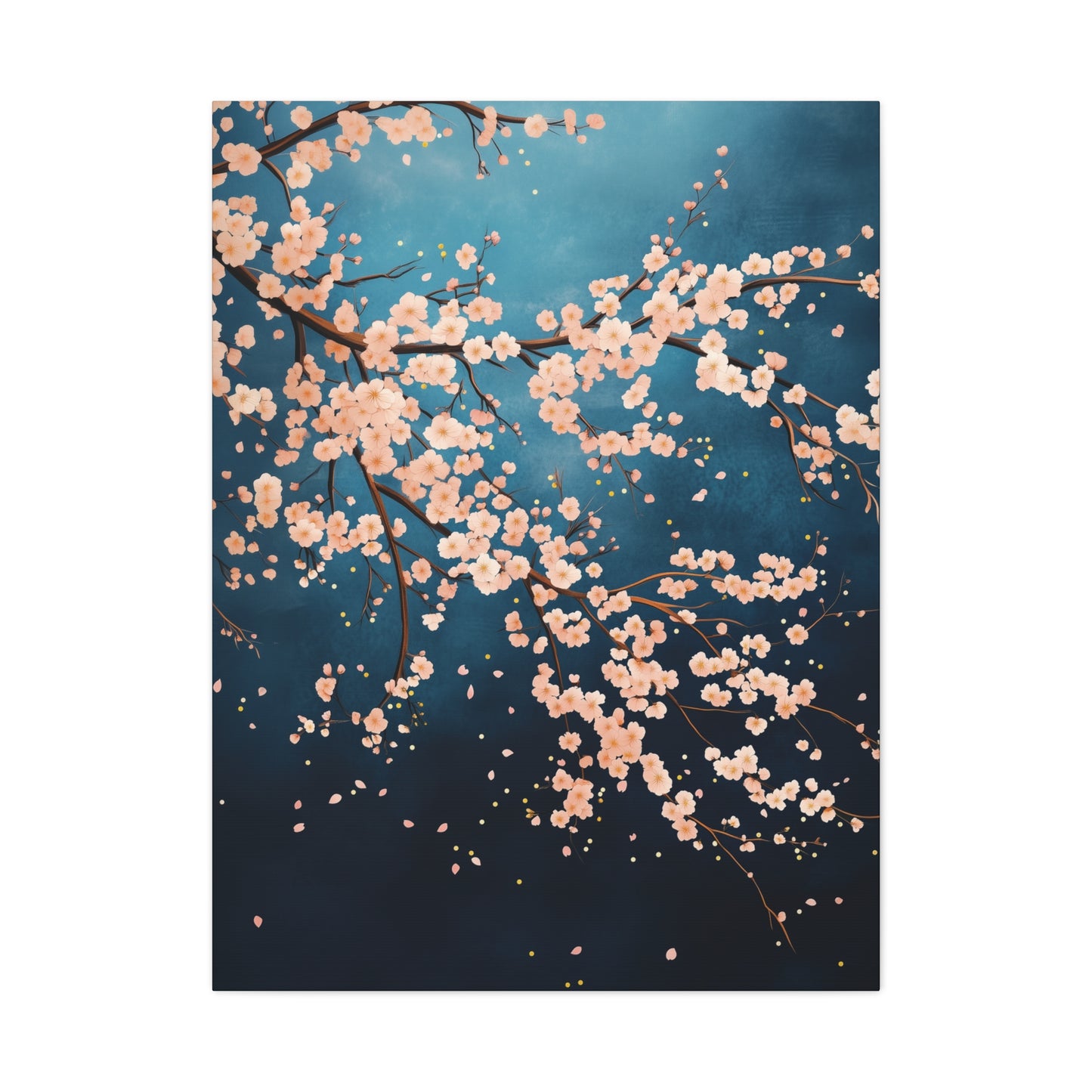 Japanese Cherry Blossom Canvas Wall Art, Home Decor, Sakura Flower Wall Art, Office Decor, Tranquil Artwork, Modern Floral Painting