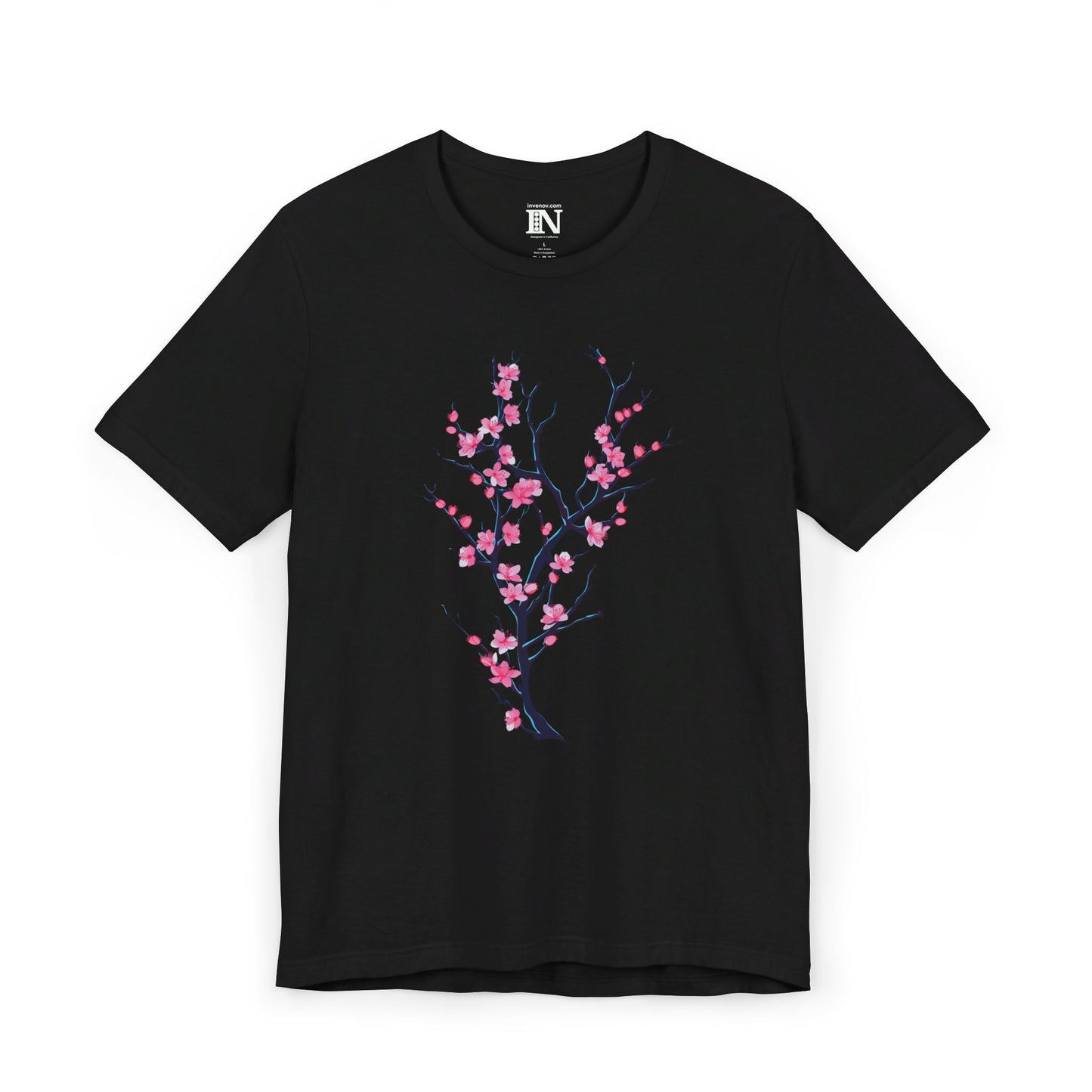 Cherry Blossom Shirt, Japan Shirt, Neon Sakura Tree Shirt, Japanese Flower Shirt, Spring Shirt, Botanical Shirt, Garden Shirt, Tree Shirt