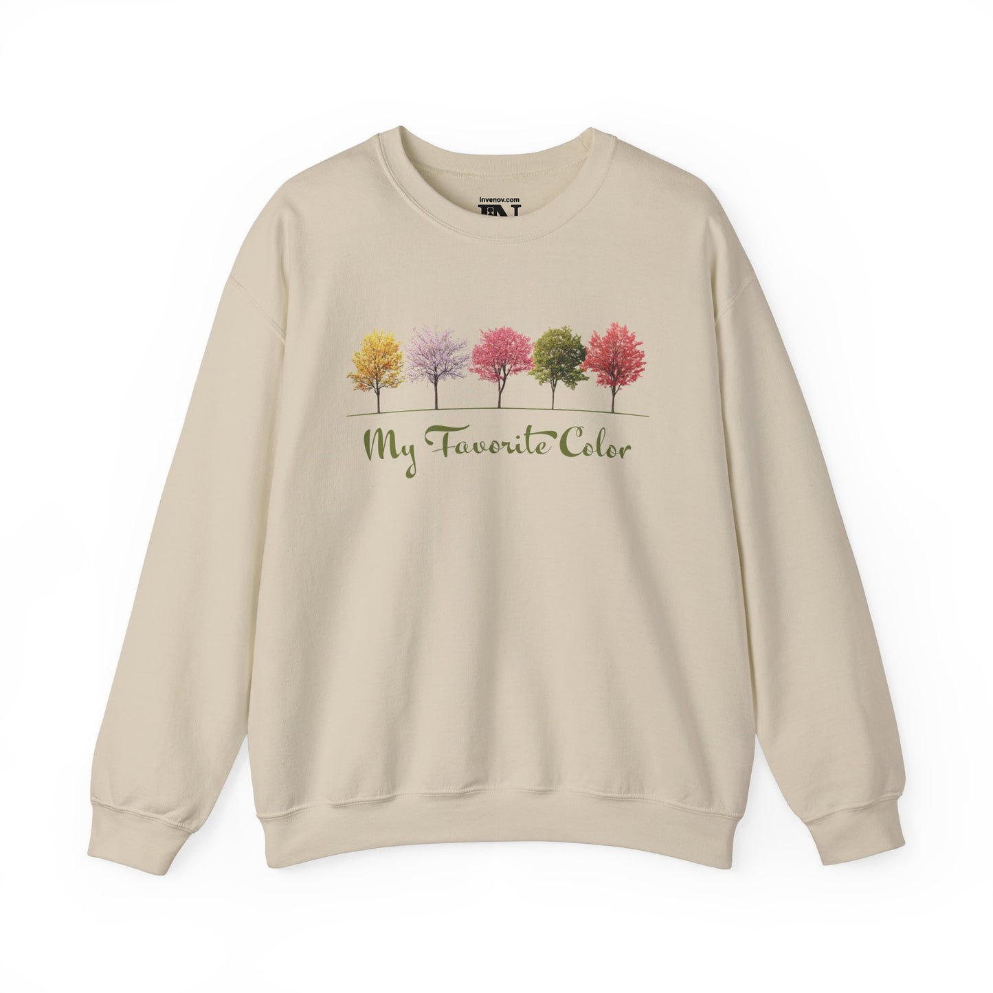 Colorful Spring Tree Unisex Sweatshirt, Nature Lover Gift, My Favorite Color, Tree Hugger Apparel, Pastel Tone Jumper, Springtime Fashion