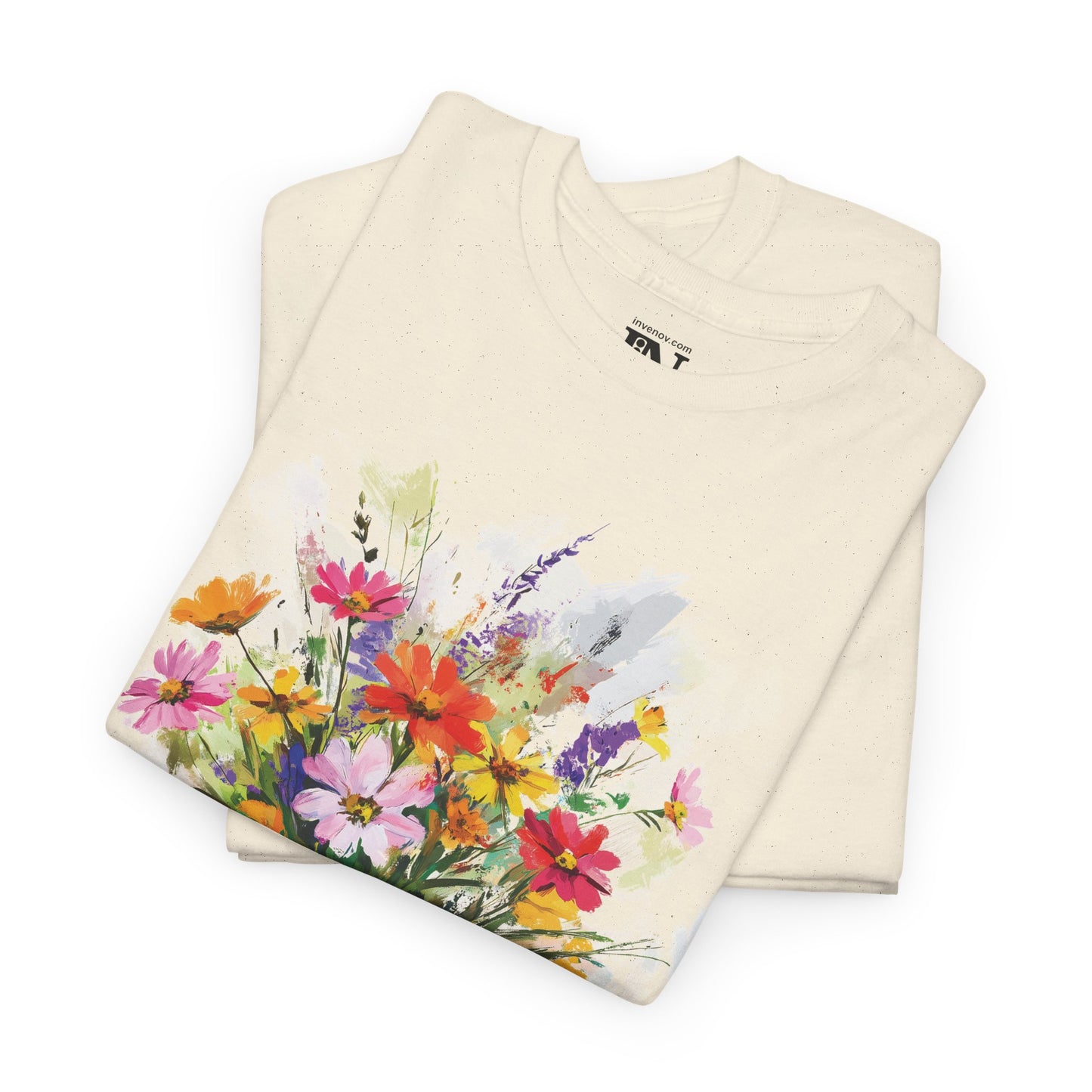 Colorful Floral Bouquet Unisex Tee, Botanical Flower Garden Shirt, Spring Watercolor Tshirt