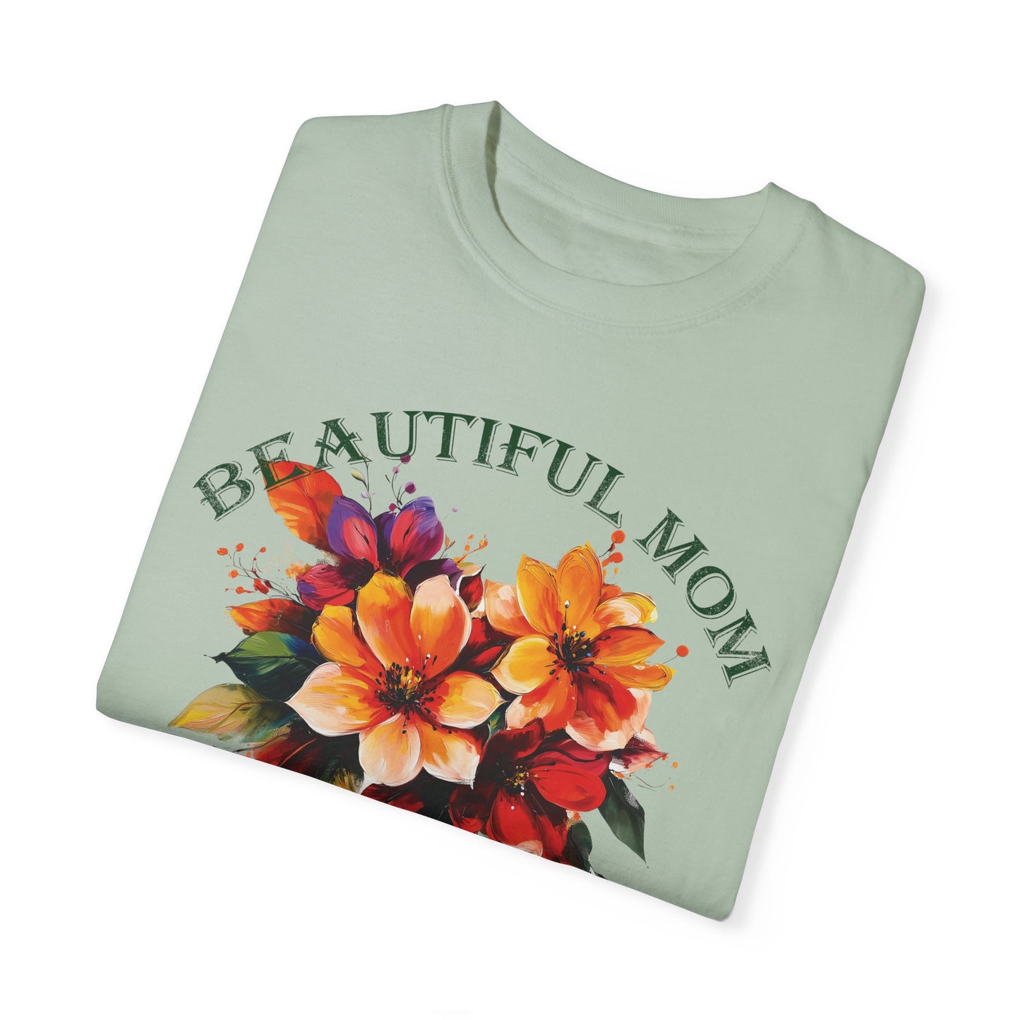 Comfort Colors Mother's Day Gift, Beautiful Mom T-shirt, Floral Design Tee, Gift for Her, Mothers Day Shirt, Mother Flower Shirt