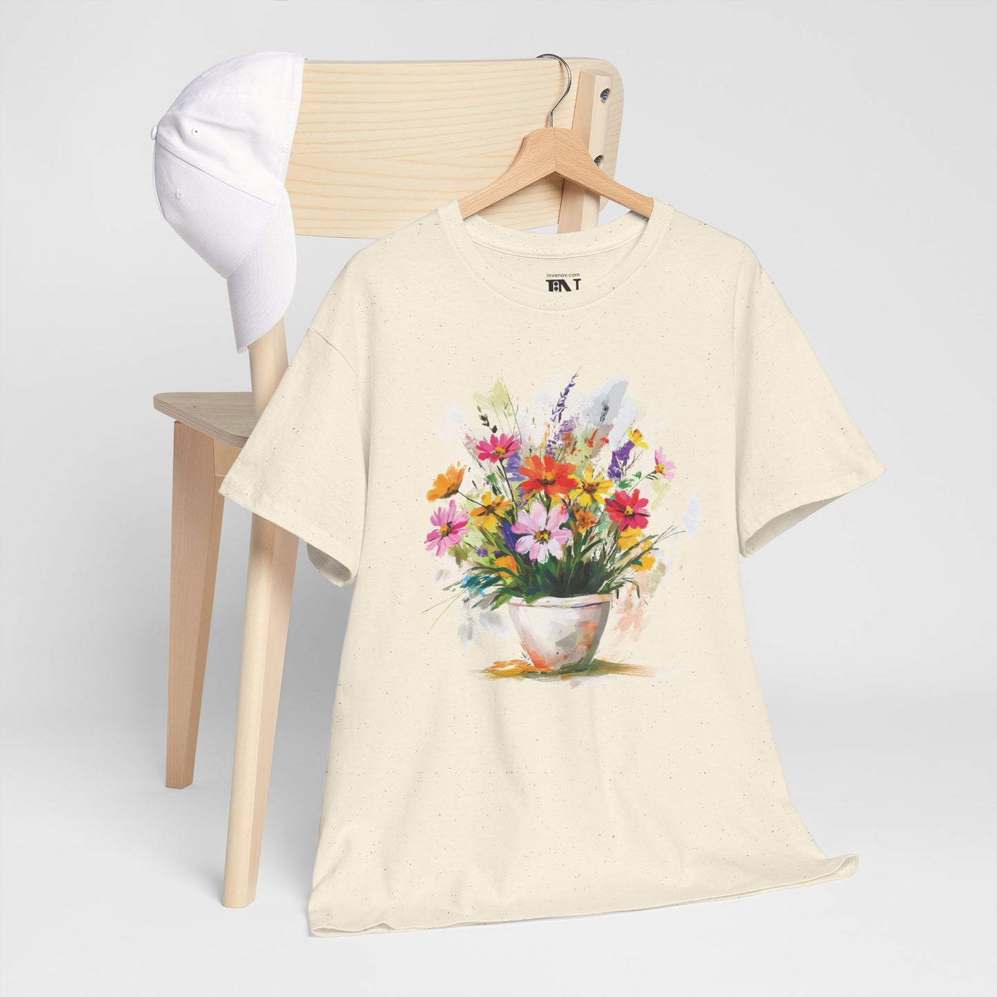 Colorful Floral Bouquet Unisex Tee, Botanical Flower Garden Shirt, Spring Watercolor Tshirt