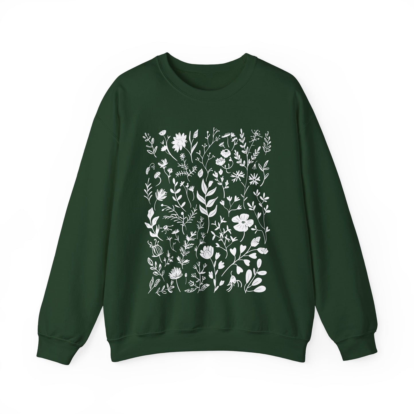 Flower Sweatshirt, Autumn Sweatshirt, Floral Sweater, Flower Pattern Sweater, September Sweatshirt, October Sweater, Hello Fall Sweatshirt