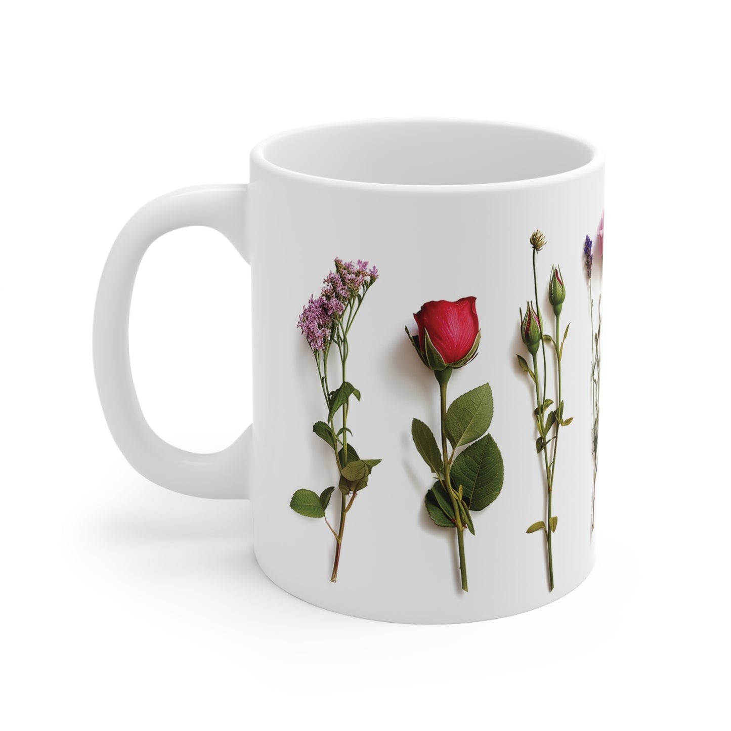 Wild Flower Mug, Boho Flower Tea Cup, Flower Lover Mug, Botanical Coffee Mug, Cottagecore Mug, Spring Flower Mug, Floral Mug