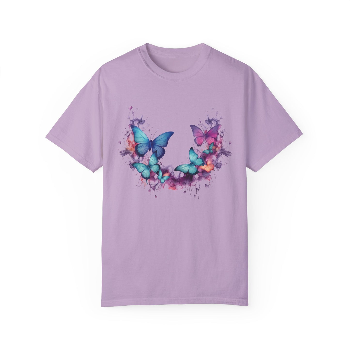 Butterfly Shirt,  Butterflies Tshirt, Water Color Style, Nature Lover T-Shirt, Comfort Colors Tee, Gift For Her, Colorful Butterfly Shirt