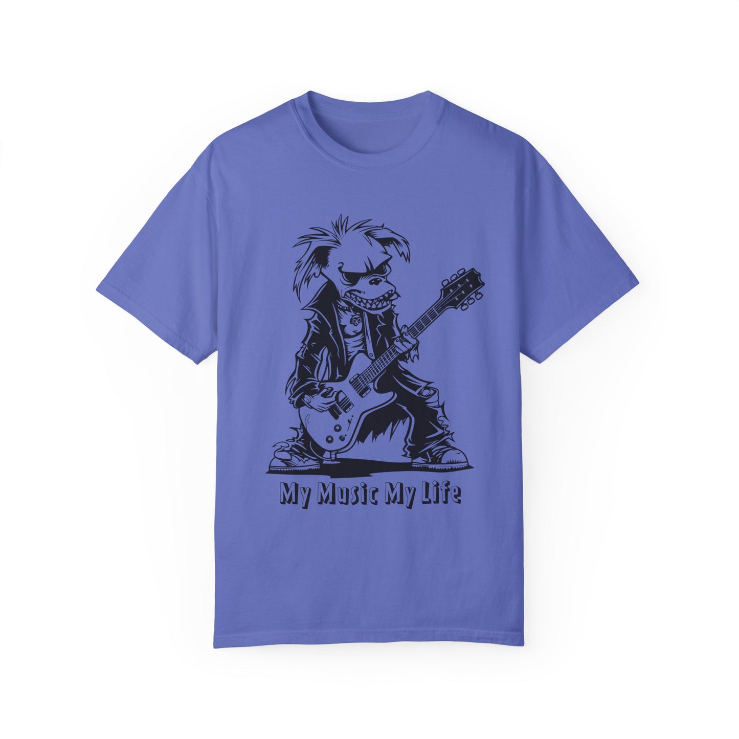 Comfort Colors Music Shirt, Music Party Shirt, Music Festival T-Shirt, Dog plays Guitar Shirt, Funny Dog Shirt, Pet Lover Shirt, Music Tee