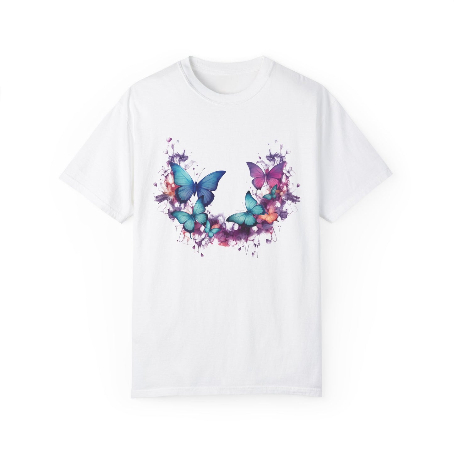 Butterfly Shirt,  Butterflies Tshirt, Water Color Style, Nature Lover T-Shirt, Comfort Colors Tee, Gift For Her, Colorful Butterfly Shirt