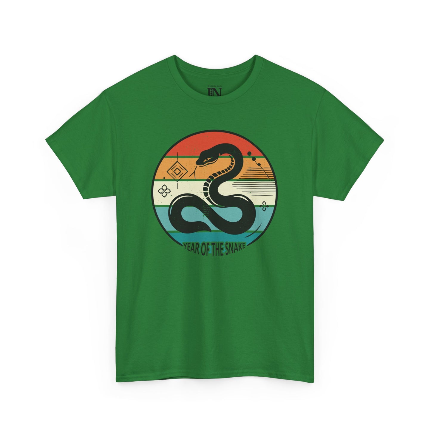 Minimalistic Retro Snake T-Shirt, Year of the Snake Tee, Lunar New Year 2025 Shirt, Zodiac Artwear, Vintage Distressed Style Graphic Tee