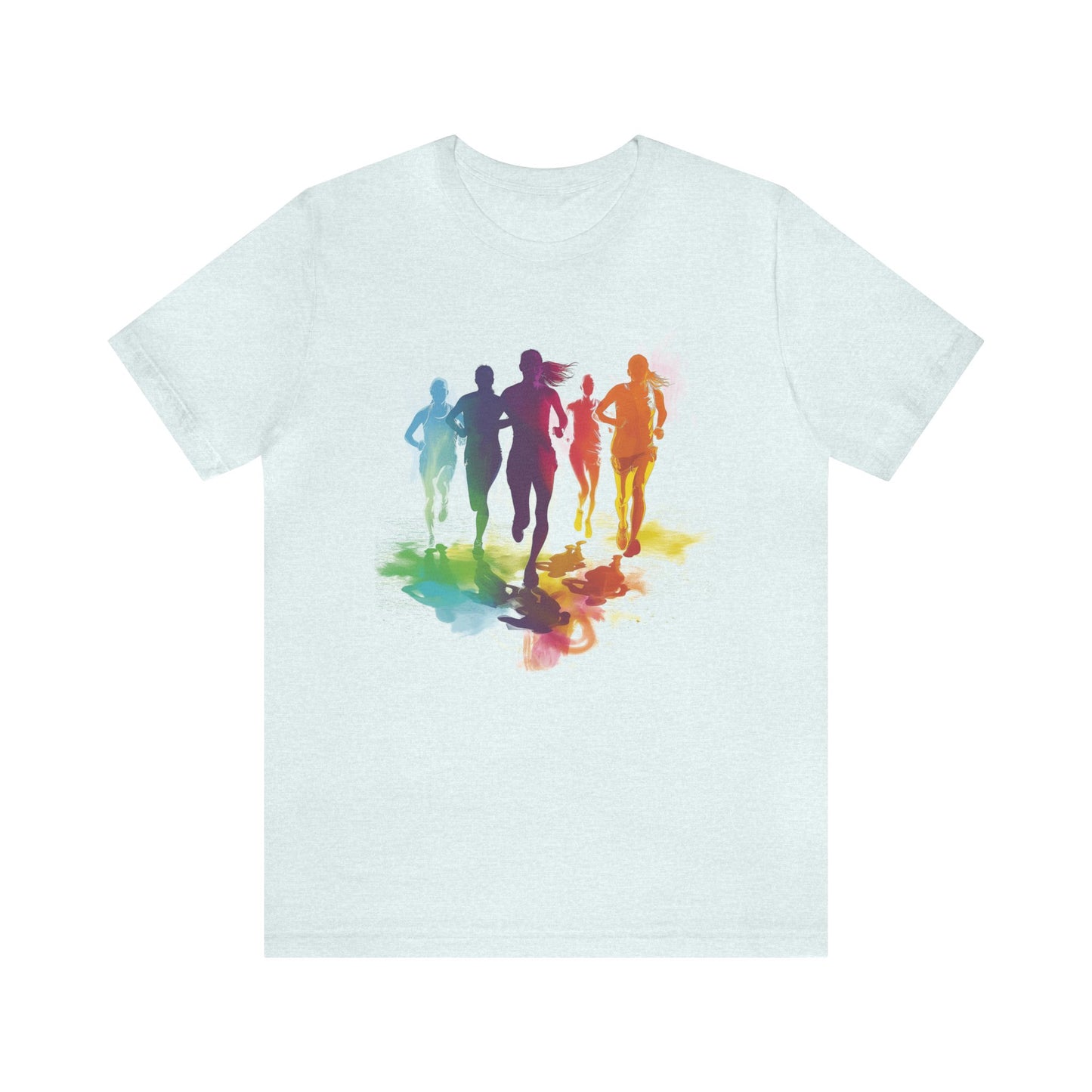 LGBTQ Runner Shirt Marathon Running Tshirt Half Marathon Tee Rainbow Color Running Shirt Gift for Runner Graphic Running T-Shirt Running Cloths