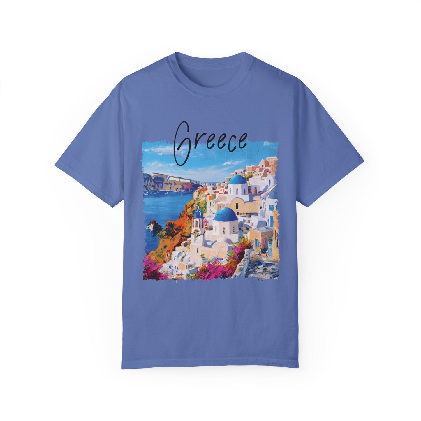 Comfort Colors Greece Shirt, Travel Santorini Shirt, Santorini Vacation Shirt, I Love Greece Tee, Greece Family Trip, Greece Painting Shirt