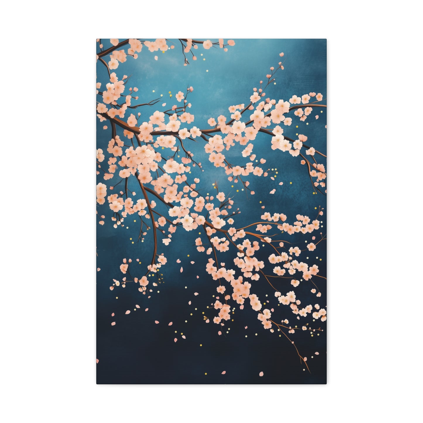 Japanese Cherry Blossom Canvas Wall Art, Home Decor, Sakura Flower Wall Art, Office Decor, Tranquil Artwork, Modern Floral Painting